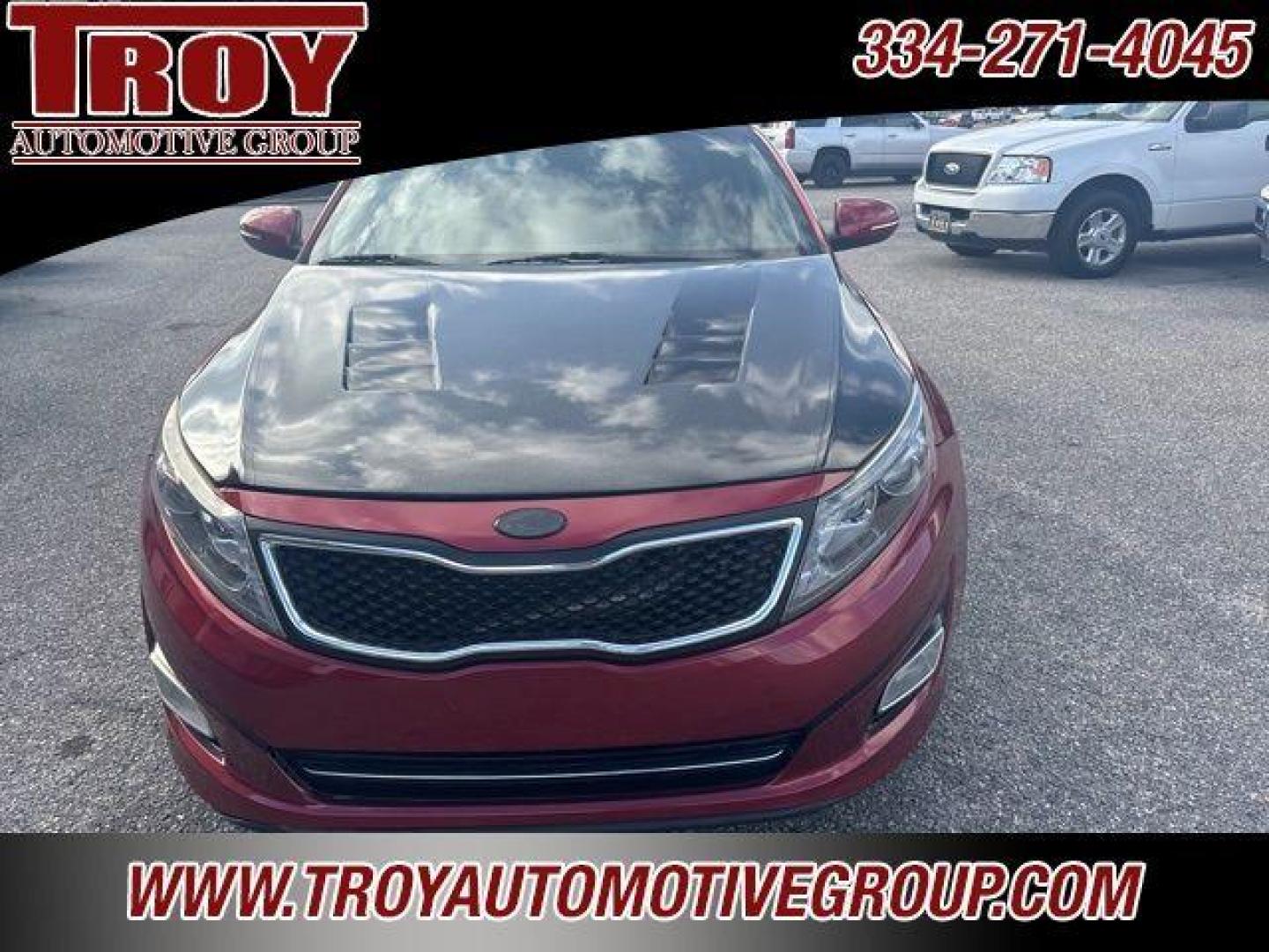 2015 Red Metallic /Black Kia Optima SX (5XXGR4A62FG) with an 2.0L I4 DGI DOHC Turbocharged engine, Automatic transmission, located at 6812 Atlanta Hwy, Montgomery, AL, 36117, (334) 271-4045, 32.382118, -86.178673 - Recent Arrival!<br>Custom Exhaust!!<br>Cold Air Intake!!<br>Carbon Fiber Hood!!<br>Sunroof!! Leather!! Navigation!!<br><br><br>Remington Red Metallic 2015 Kia Optima SXL FWD Turbo 2.0L I4 DGI DOHC Turbocharged 6-Speed Automatic with Sportmatic<br><br>Financing Available---Top Value for Trades.<br><b - Photo#5