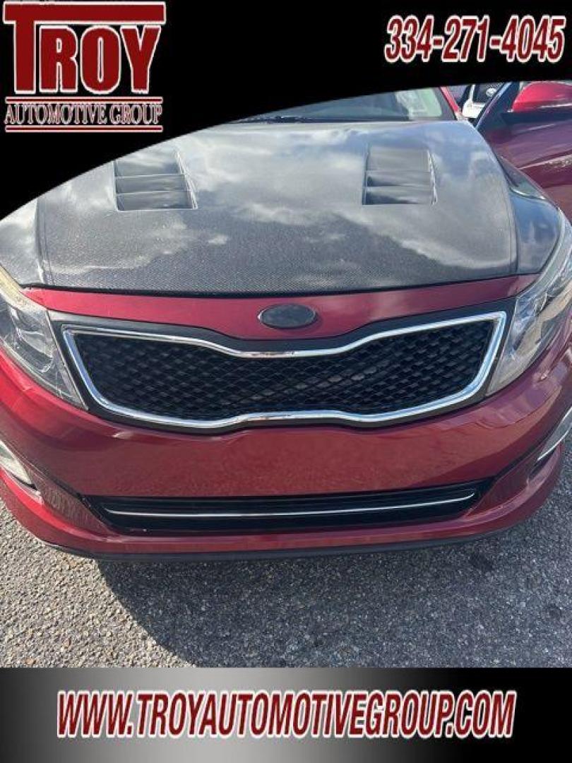 2015 Red Metallic /Black Kia Optima SX (5XXGR4A62FG) with an 2.0L I4 DGI DOHC Turbocharged engine, Automatic transmission, located at 6812 Atlanta Hwy, Montgomery, AL, 36117, (334) 271-4045, 32.382118, -86.178673 - Recent Arrival!<br>Custom Exhaust!!<br>Cold Air Intake!!<br>Carbon Fiber Hood!!<br>Sunroof!! Leather!! Navigation!!<br><br><br>Remington Red Metallic 2015 Kia Optima SXL FWD Turbo 2.0L I4 DGI DOHC Turbocharged 6-Speed Automatic with Sportmatic<br><br>Financing Available---Top Value for Trades.<br><b - Photo#69