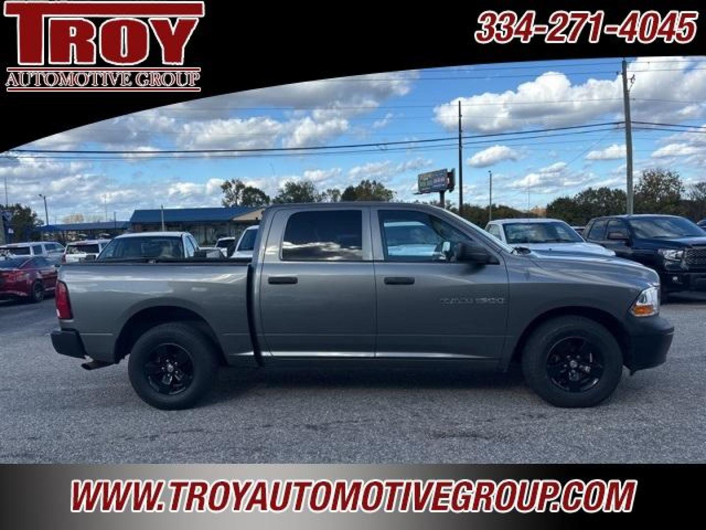2012 Mineral Gray Metallic Clearcoat /Dark Slate/Medium Graystone Ram 1500 ST (1C6RD6KP1CS) with an 4.7L V8 FFV engine, Automatic transmission, located at 6812 Atlanta Hwy, Montgomery, AL, 36117, (334) 271-4045, 32.382118, -86.178673 - Photo#1