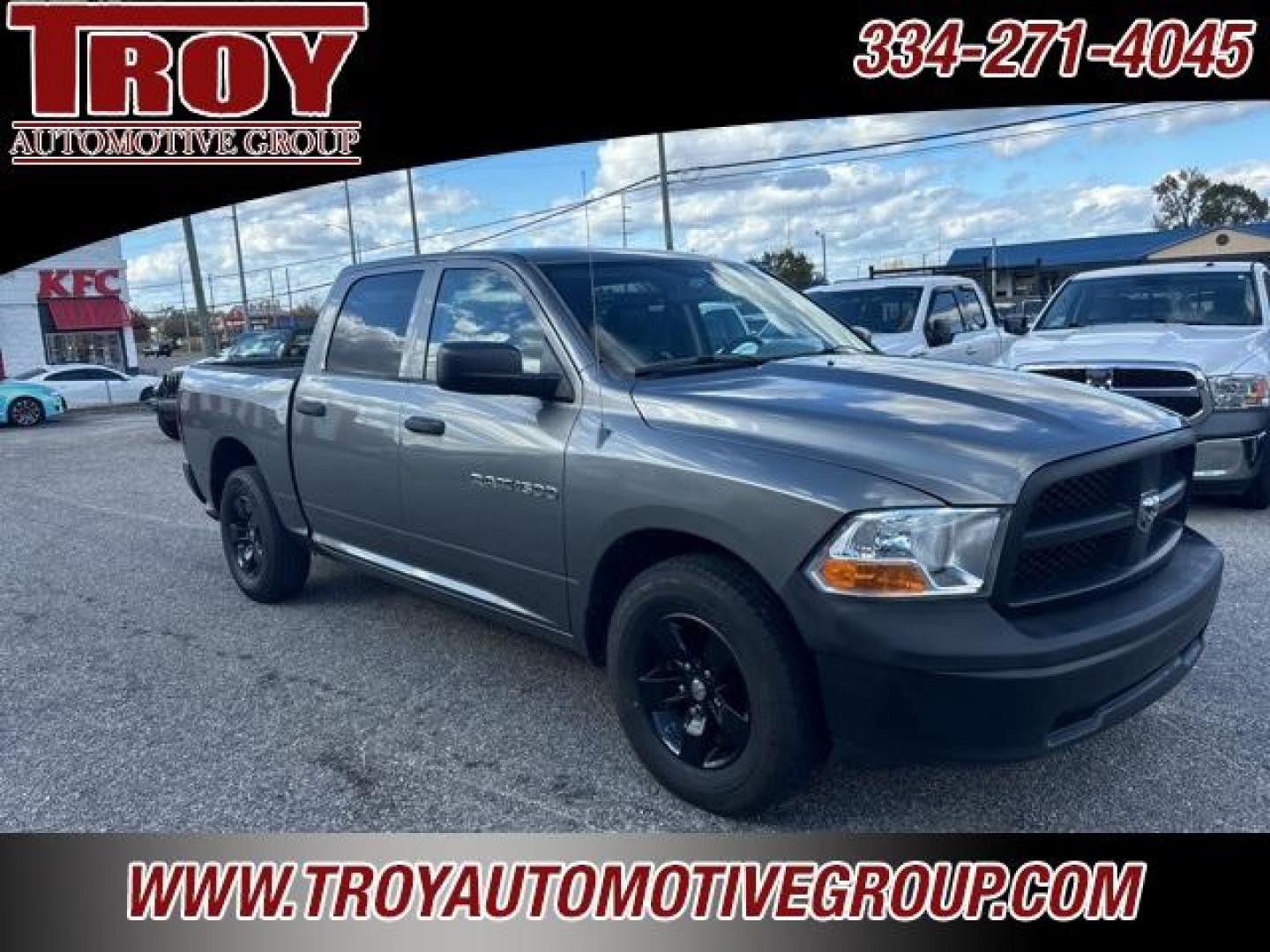 2012 Mineral Gray Metallic Clearcoat /Dark Slate/Medium Graystone Ram 1500 ST (1C6RD6KP1CS) with an 4.7L V8 FFV engine, Automatic transmission, located at 6812 Atlanta Hwy, Montgomery, AL, 36117, (334) 271-4045, 32.382118, -86.178673 - Photo#4