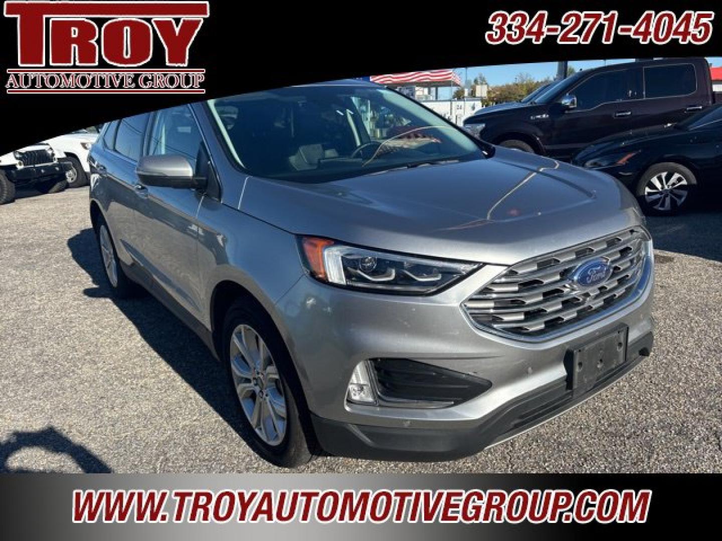 2022 Silver Metallic /Ebony Ford Edge Titanium (2FMPK4K95NB) with an EcoBoost 2.0L I4 GTDi DOHC Turbocharged VCT engine, Automatic transmission, located at 6812 Atlanta Hwy, Montgomery, AL, 36117, (334) 271-4045, 32.382118, -86.178673 - Silver Metallic 2022 Ford Edge Titanium AWD EcoBoost 2.0L I4 GTDi DOHC Turbocharged VCT 8-Speed Automatic<br><br>Financing Available---Top Value for Trades.<br><br>Odometer is 8569 miles below market average! 21/28 City/Highway MPG- Photo#7