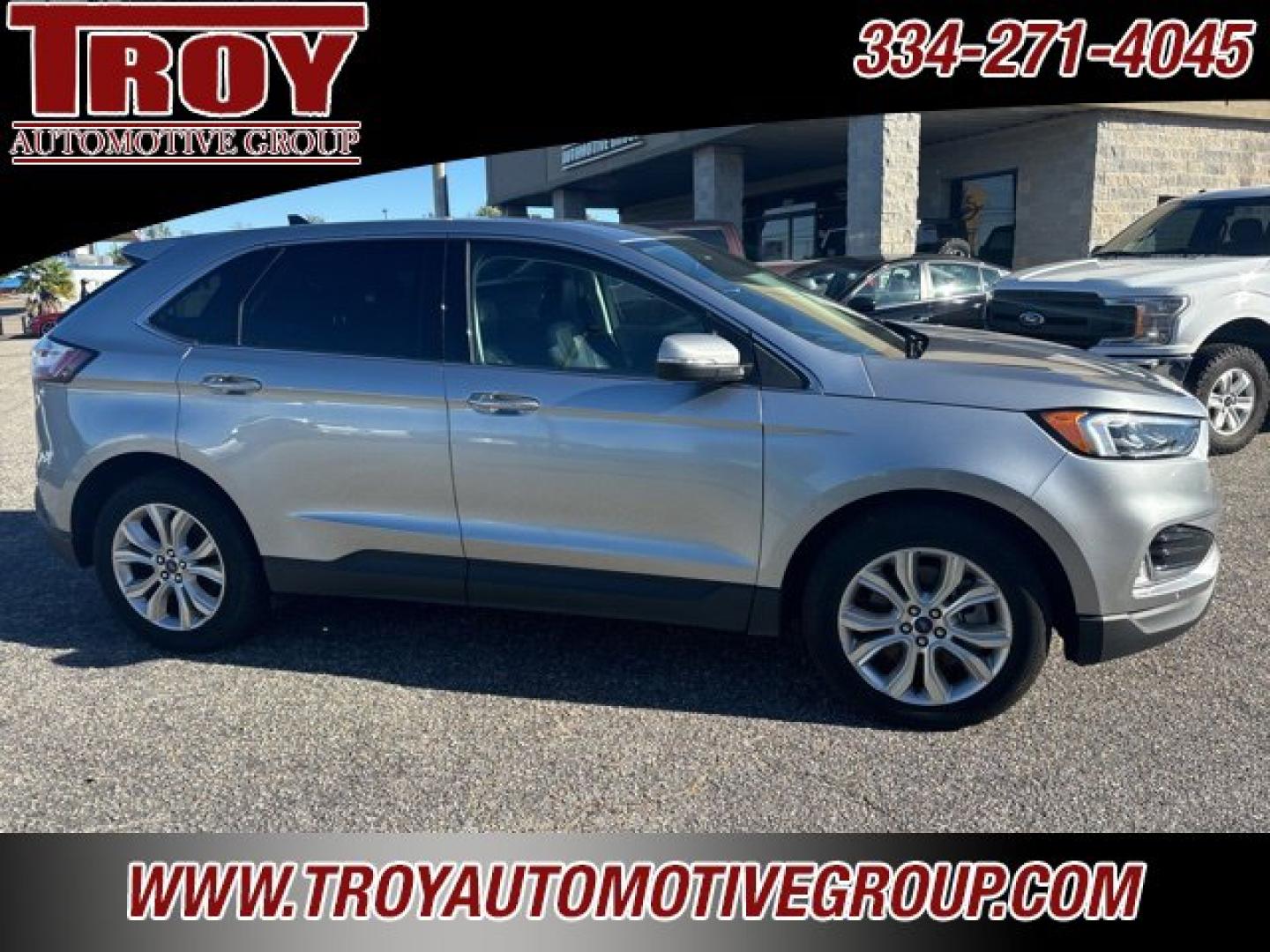 2022 Silver Metallic /Ebony Ford Edge Titanium (2FMPK4K95NB) with an EcoBoost 2.0L I4 GTDi DOHC Turbocharged VCT engine, Automatic transmission, located at 6812 Atlanta Hwy, Montgomery, AL, 36117, (334) 271-4045, 32.382118, -86.178673 - Silver Metallic 2022 Ford Edge Titanium AWD EcoBoost 2.0L I4 GTDi DOHC Turbocharged VCT 8-Speed Automatic<br><br>Financing Available---Top Value for Trades.<br><br>Odometer is 8569 miles below market average! 21/28 City/Highway MPG- Photo#9