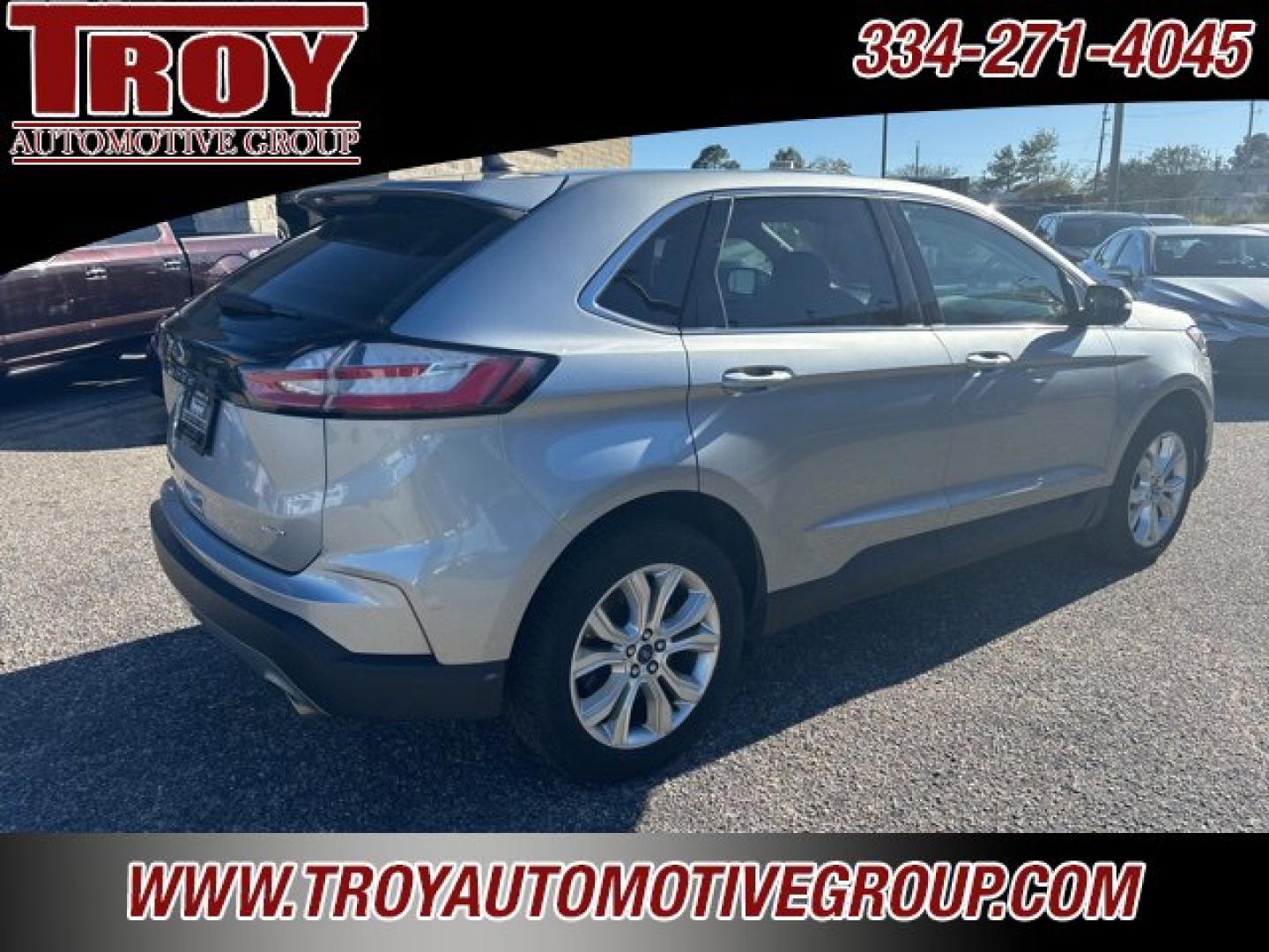 2022 Silver Metallic /Ebony Ford Edge Titanium (2FMPK4K95NB) with an EcoBoost 2.0L I4 GTDi DOHC Turbocharged VCT engine, Automatic transmission, located at 6812 Atlanta Hwy, Montgomery, AL, 36117, (334) 271-4045, 32.382118, -86.178673 - Silver Metallic 2022 Ford Edge Titanium AWD EcoBoost 2.0L I4 GTDi DOHC Turbocharged VCT 8-Speed Automatic<br><br>Financing Available---Top Value for Trades.<br><br>Odometer is 8569 miles below market average! 21/28 City/Highway MPG- Photo#10