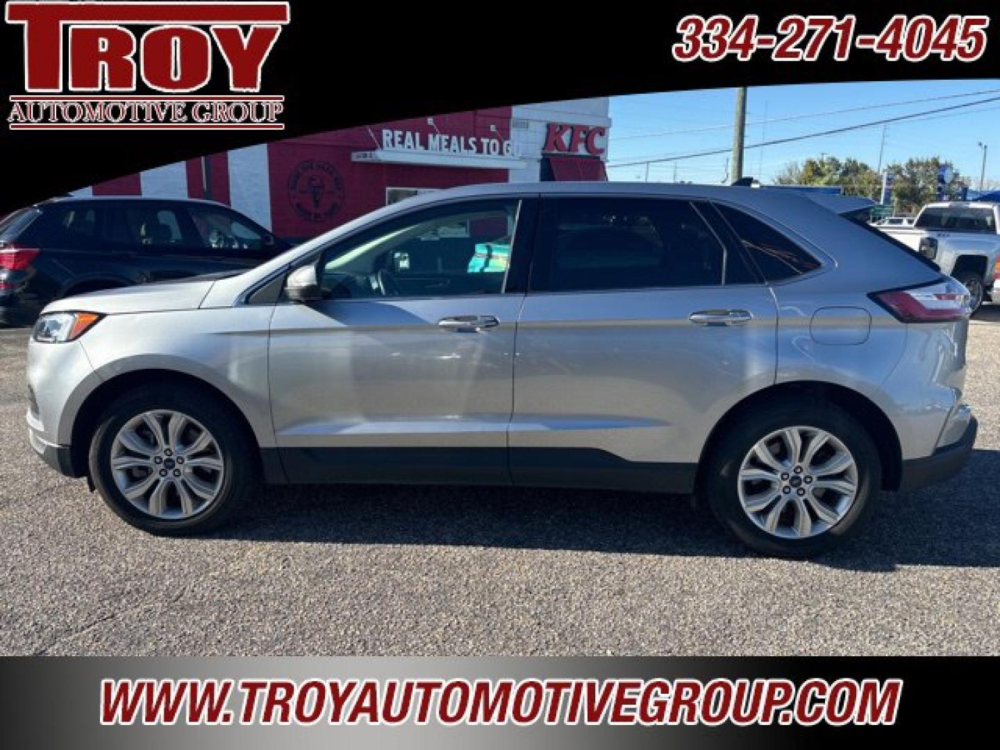 2022 Silver Metallic /Ebony Ford Edge Titanium (2FMPK4K95NB) with an EcoBoost 2.0L I4 GTDi DOHC Turbocharged VCT engine, Automatic transmission, located at 6812 Atlanta Hwy, Montgomery, AL, 36117, (334) 271-4045, 32.382118, -86.178673 - Silver Metallic 2022 Ford Edge Titanium AWD EcoBoost 2.0L I4 GTDi DOHC Turbocharged VCT 8-Speed Automatic<br><br>Financing Available---Top Value for Trades.<br><br>Odometer is 8569 miles below market average! 21/28 City/Highway MPG- Photo#15