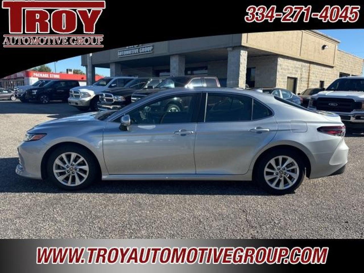 2023 Celestial Silver Metallic /Black Toyota Camry LE (4T1C11AK8PU) with an 2.5L I4 DOHC 16V engine, Automatic transmission, located at 6812 Atlanta Hwy, Montgomery, AL, 36117, (334) 271-4045, 32.382118, -86.178673 - Priced below KBB Fair Purchase Price!<br><br>Silver 2023 Toyota Camry LE FWD 2.5L I4 DOHC 16V 8-Speed Automatic<br><br>Financing Available---Top Value for Trades.<br><br>28/39 City/Highway MPG - Photo#0