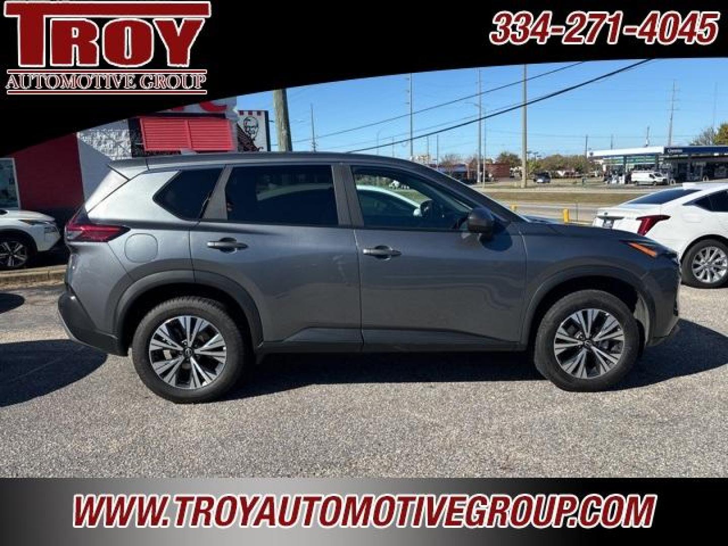 2023 Gun Metallic /Charcoal Nissan Rogue SV (5N1BT3BB8PC) with an 1.5L I3 Turbocharged DOHC 12V LEV3-ULEV50 201hp engine, CVT transmission, located at 6812 Atlanta Hwy, Montgomery, AL, 36117, (334) 271-4045, 32.382118, -86.178673 - Gun Metallic 2023 Nissan Rogue SV AWD 1.5L I3 Turbocharged DOHC 12V LEV3-ULEV50 201hp CVT with Xtronic<br><br>Financing Available---Top Value for Trades.<br><br>28/35 City/Highway MPG - Photo#0
