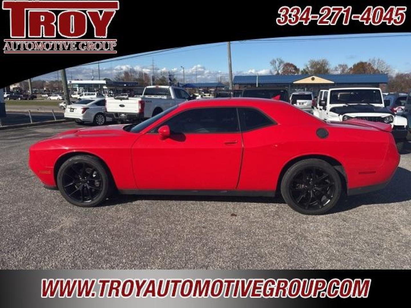 2015 Torred Clearcoat /Pearl/Black Dodge Challenger SXT (2C3CDZBG2FH) with an 3.6L V6 24V VVT engine, Automatic transmission, located at 6812 Atlanta Hwy, Montgomery, AL, 36117, (334) 271-4045, 32.382118, -86.178673 - Photo#0