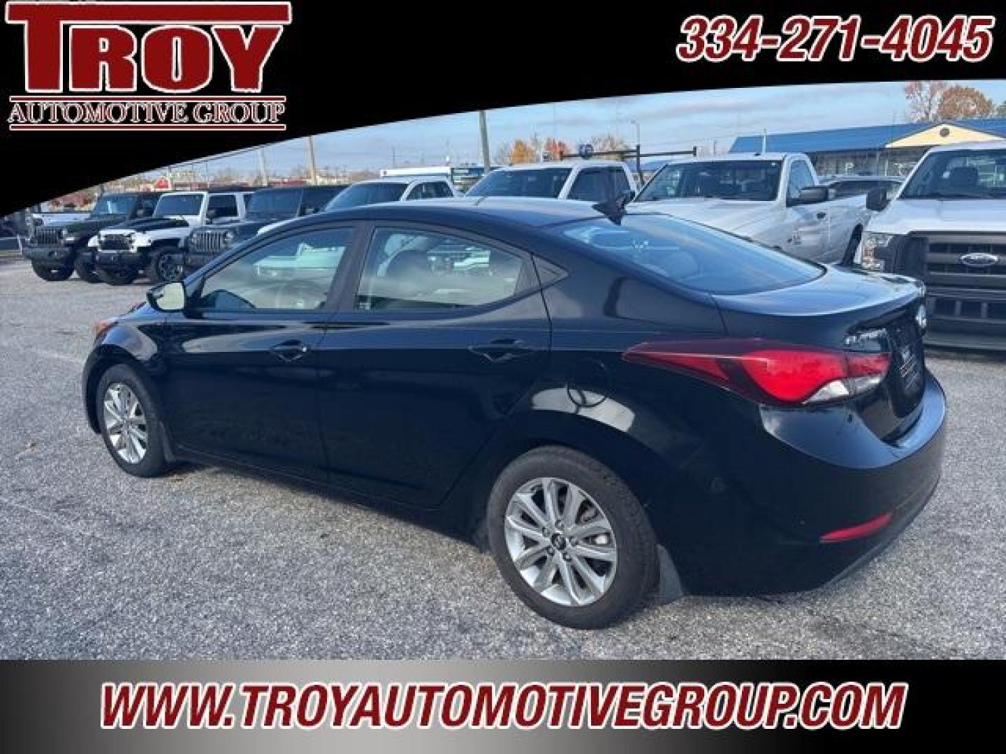 2015 Black Noir Pearl /Gray Hyundai Elantra SE (KMHDH4AE2FU) with an 1.8L I4 MPI DOHC 16V ULEV II 145hp engine, Automatic transmission, located at 6812 Atlanta Hwy, Montgomery, AL, 36117, (334) 271-4045, 32.382118, -86.178673 - Photo#13