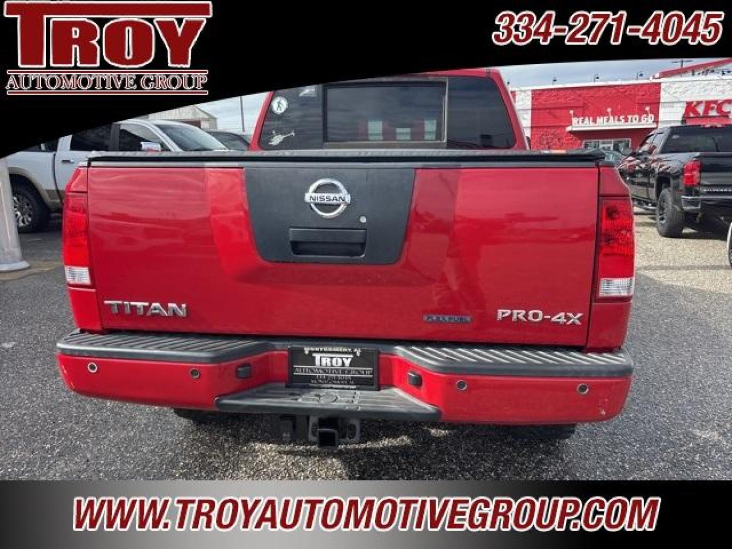 2012 Red Alert Metallic /Charcoal Nissan Titan PRO-4X (1N6BA0ECXCN) with an Endurance 5.6L V8 DOHC 32V engine, Automatic transmission, located at 6812 Atlanta Hwy, Montgomery, AL, 36117, (334) 271-4045, 32.382118, -86.178673 - Rough Country Lift!!<br>Cold Air Intake!!<br>Kenwood Head Unit w/Subs and Amp!!<br>Fuel Wheels!!<br>Yokohama M/T Tires!!<br>Bedcover!!<br>2-Keys w/Remotes!!<br>Seat Covers!! Weather tech bug shield!!<br>Weather tech mats front and rear!! - Photo#10