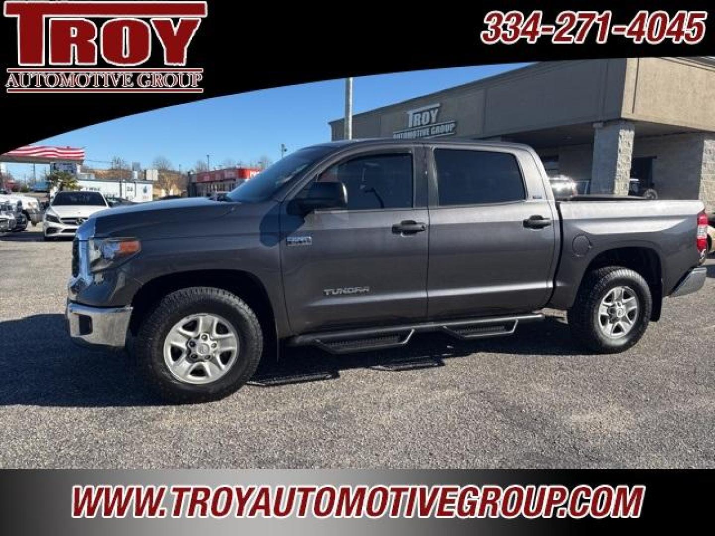 2018 Magnetic Gray Metallic /Graphite Toyota Tundra SR5 (5TFDW5F17JX) with an 5.7L 8-Cylinder SMPI DOHC engine, Automatic transmission, located at 6812 Atlanta Hwy, Montgomery, AL, 36117, (334) 271-4045, 32.382118, -86.178673 - Priced below KBB Fair Purchase Price!<br><br>Magnetic Gray Metallic 2018 Toyota Tundra SR5 4WD 5.7L 8-Cylinder SMPI DOHC 6-Speed Automatic Electronic with Overdrive<br><br>Financing Available---Top Value for Trades.<br><br><br>Awards:<br> * 2018 KBB.com Best Resale Value Awards * 2018 KBB.com 10 - Photo#2