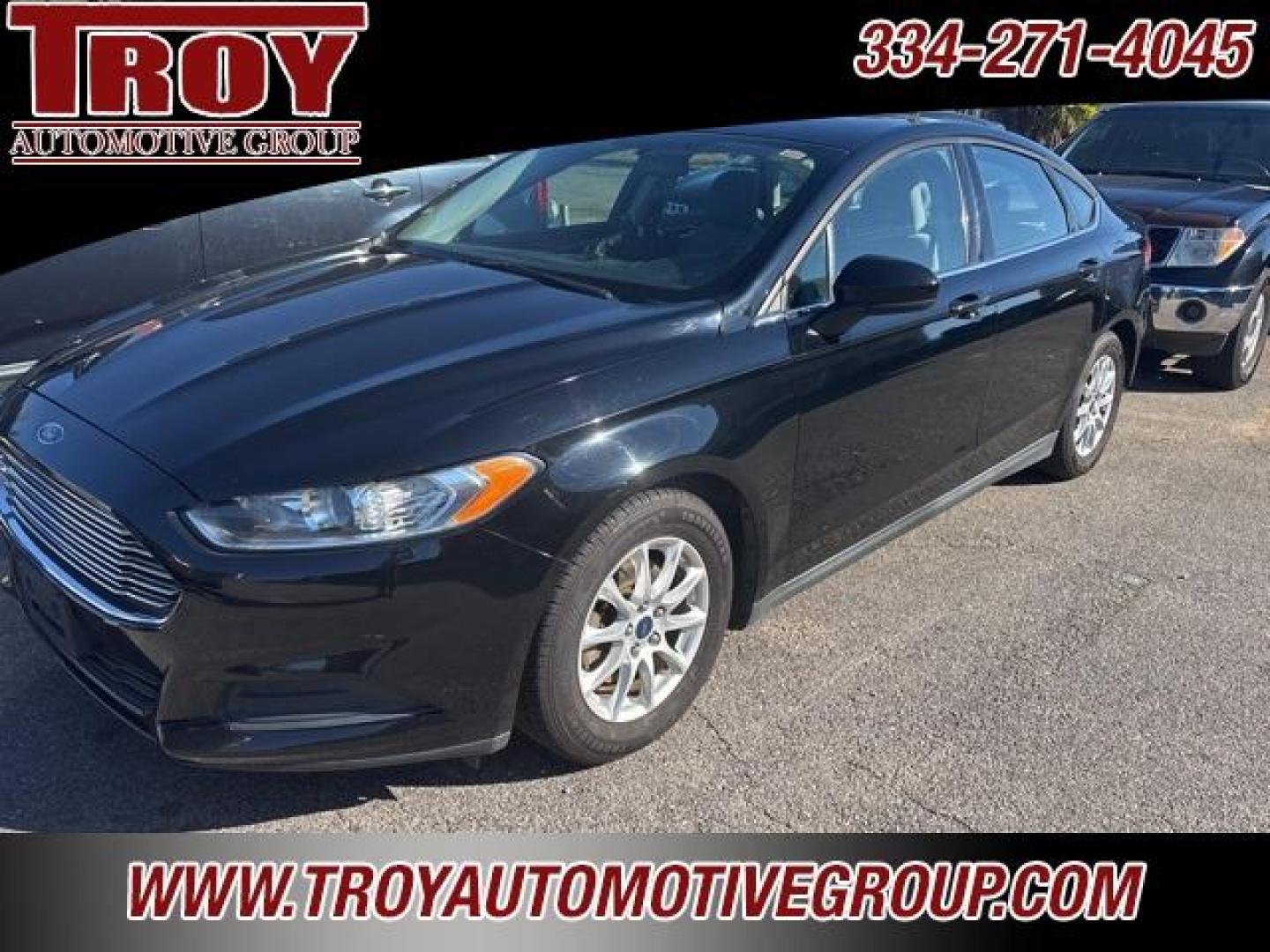 2016 Shadow Black /Gray Ford Fusion S (3FA6P0G76GR) with an 2.5L iVCT engine, Automatic transmission, located at 6812 Atlanta Hwy, Montgomery, AL, 36117, (334) 271-4045, 32.382118, -86.178673 - Shadow Black 2016 Ford Fusion S FWD 2.5L iVCT 6-Speed Automatic<br><br>Financing Available---Top Value for Trades.<br><br>Odometer is 23383 miles below market average! 22/34 City/Highway MPG<br><br><br>Awards:<br> * 2016 KBB.com 10 Best Sedans Under $25,000 * 2016 KBB.com Brand Image Awards<br><b - Photo#1