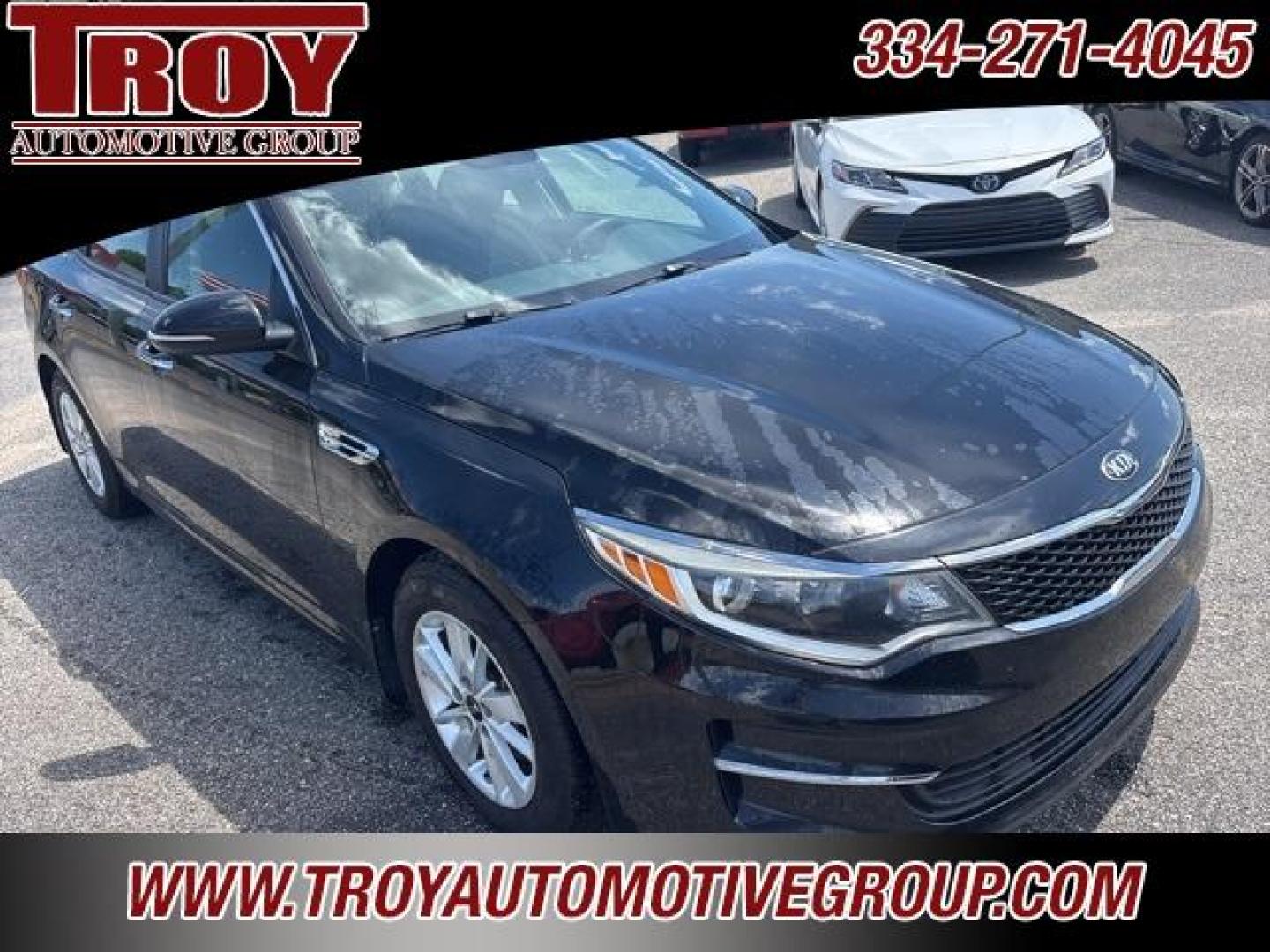 2016 Ebony Black /Black Kia Optima LX (5XXGT4L35GG) with an 2.4L I4 DGI DOHC engine, Automatic transmission, located at 6812 Atlanta Hwy, Montgomery, AL, 36117, (334) 271-4045, 32.382118, -86.178673 - Recent Arrival! New Price!<br>Alloys!!<br>Just Serviced!!<br><br>Ebony Black 2016 Kia Optima LX FWD 2.4L I4 DGI DOHC 6-Speed Automatic with Sportmatic<br><br>Financing Available---Top Value for Trades.<br><br>Odometer is 5000 miles below market average! 24/35 City/Highway MPG<br><br><br>Awards:<br> - Photo#7