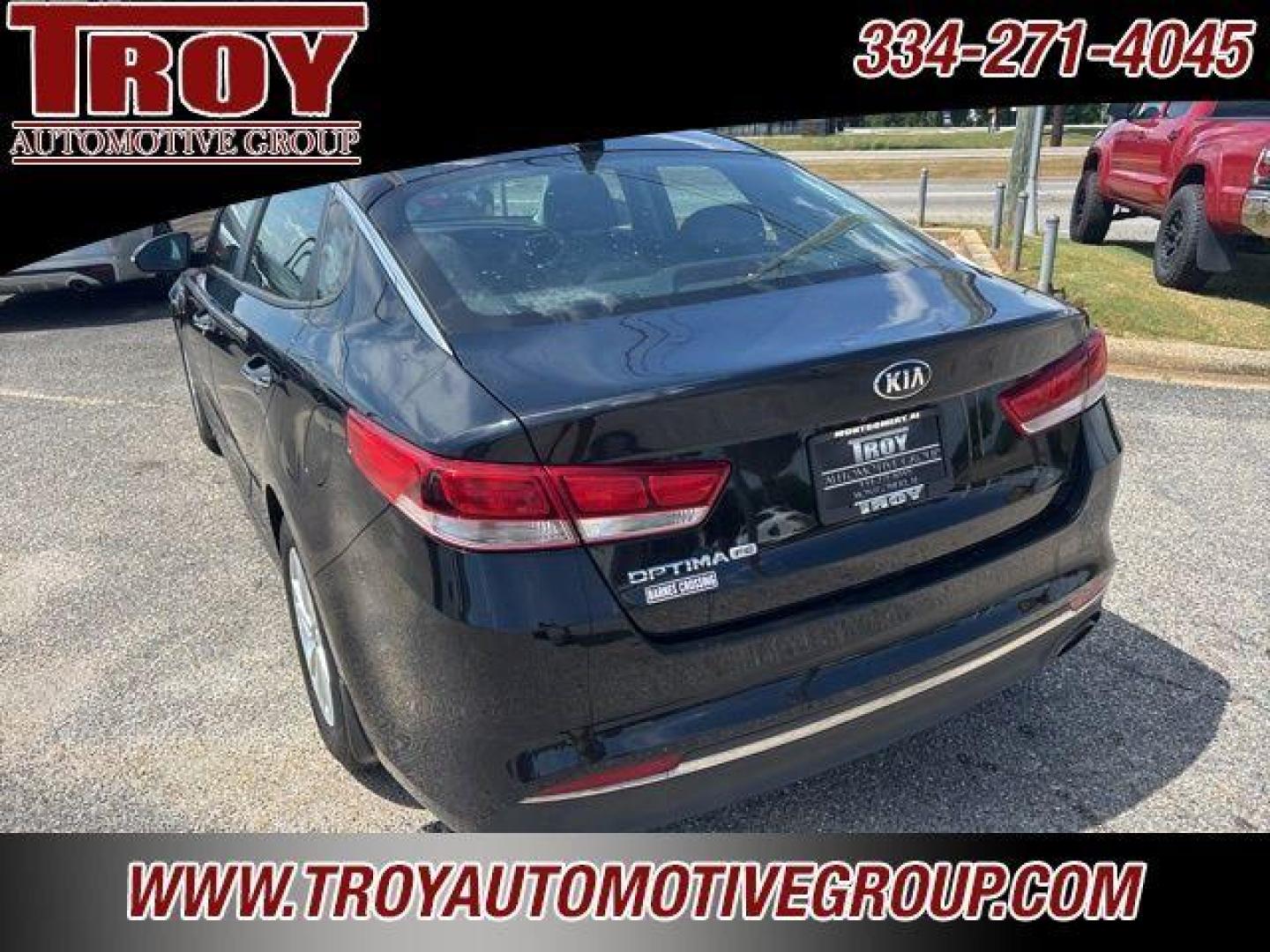 2016 Ebony Black /Black Kia Optima LX (5XXGT4L35GG) with an 2.4L I4 DGI DOHC engine, Automatic transmission, located at 6812 Atlanta Hwy, Montgomery, AL, 36117, (334) 271-4045, 32.382118, -86.178673 - Recent Arrival! New Price!<br>Alloys!!<br>Just Serviced!!<br><br>Ebony Black 2016 Kia Optima LX FWD 2.4L I4 DGI DOHC 6-Speed Automatic with Sportmatic<br><br>Financing Available---Top Value for Trades.<br><br>Odometer is 5000 miles below market average! 24/35 City/Highway MPG<br><br><br>Awards:<br> - Photo#14