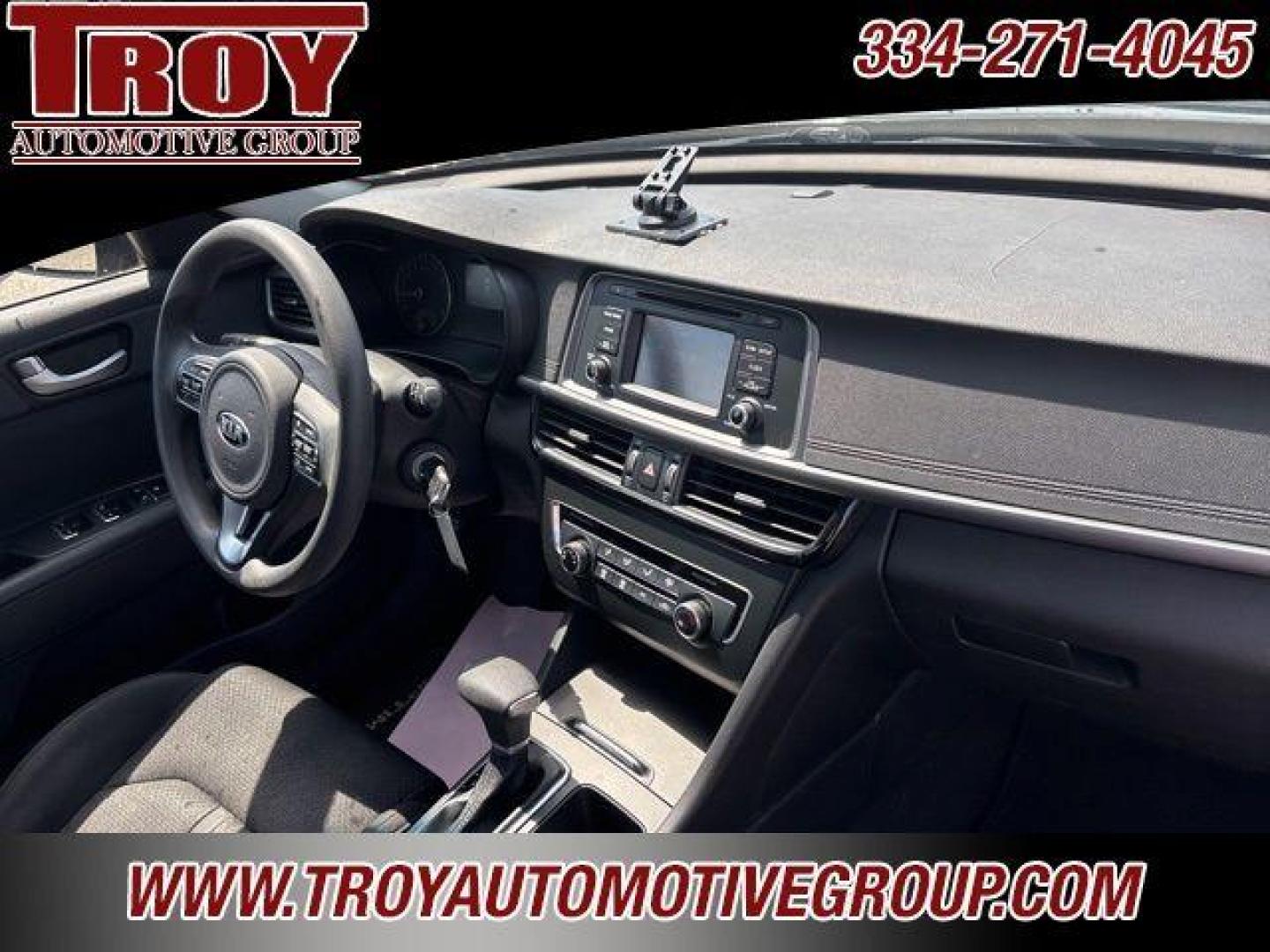 2016 Ebony Black /Black Kia Optima LX (5XXGT4L35GG) with an 2.4L I4 DGI DOHC engine, Automatic transmission, located at 6812 Atlanta Hwy, Montgomery, AL, 36117, (334) 271-4045, 32.382118, -86.178673 - Recent Arrival! New Price!<br>Alloys!!<br>Just Serviced!!<br><br>Ebony Black 2016 Kia Optima LX FWD 2.4L I4 DGI DOHC 6-Speed Automatic with Sportmatic<br><br>Financing Available---Top Value for Trades.<br><br>Odometer is 5000 miles below market average! 24/35 City/Highway MPG<br><br><br>Awards:<br> - Photo#24