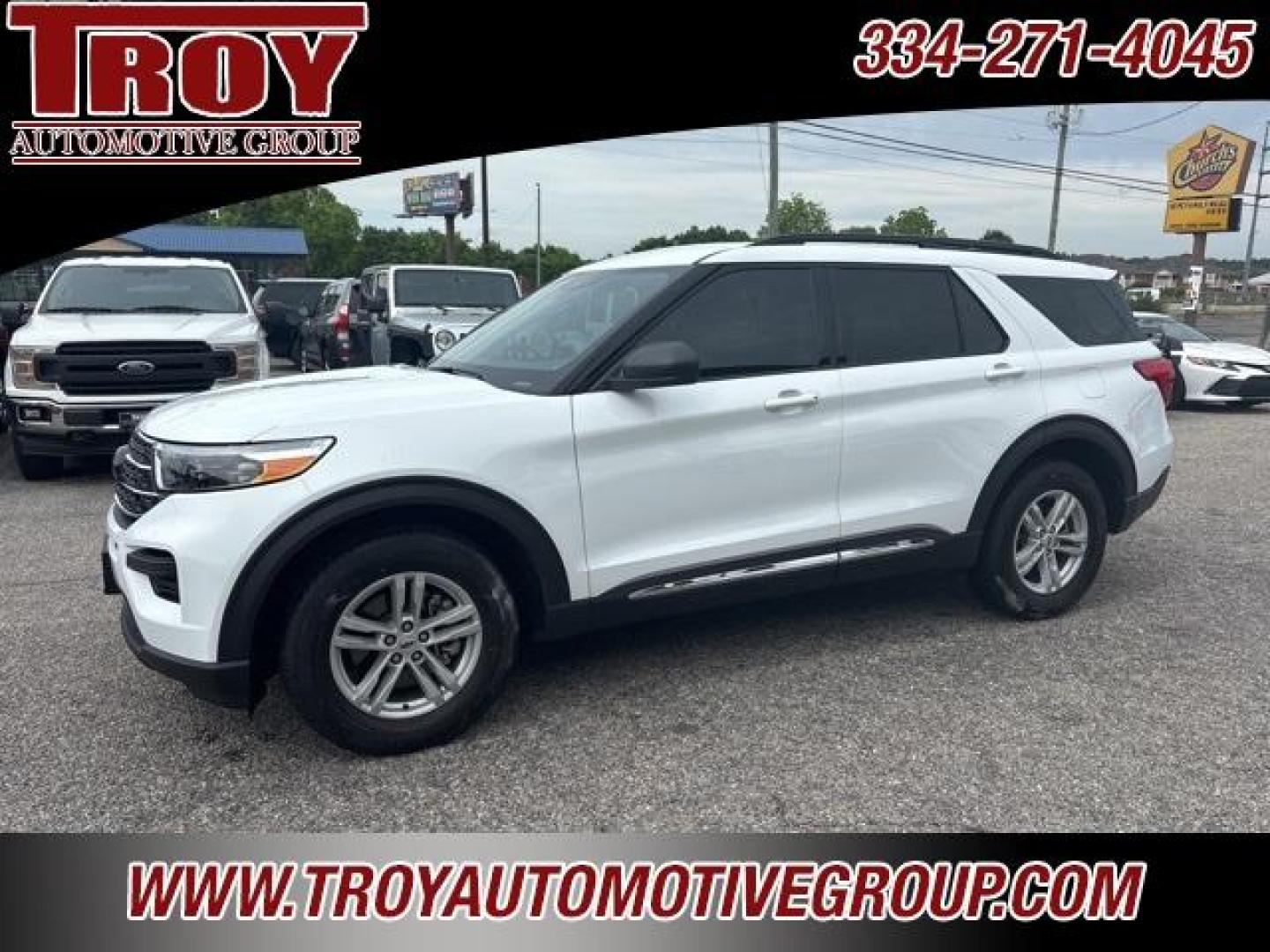 2023 Oxford White /Ebony Ford Explorer XLT (1FMSK8DH0PG) with an 2.3L EcoBoost I-4 engine, Automatic transmission, located at 6812 Atlanta Hwy, Montgomery, AL, 36117, (334) 271-4045, 32.382118, -86.178673 - 1-Owner!! No Accidents!!<br>4 WD!!<br>Heated Seats!!<br>2nd Row Bucket Seats!!<br>3rd Seat!!<br>2- Master Keys!! - Photo#2