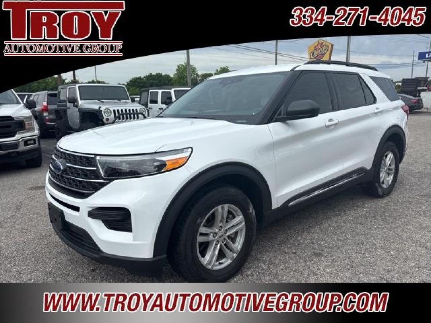 2023 Oxford White /Ebony Ford Explorer XLT (1FMSK8DH0PG) with an 2.3L EcoBoost I-4 engine, Automatic transmission, located at 6812 Atlanta Hwy, Montgomery, AL, 36117, (334) 271-4045, 32.382118, -86.178673 - 1-Owner!! No Accidents!!<br>4 WD!!<br>Heated Seats!!<br>2nd Row Bucket Seats!!<br>3rd Seat!!<br>2- Master Keys!! - Photo#3