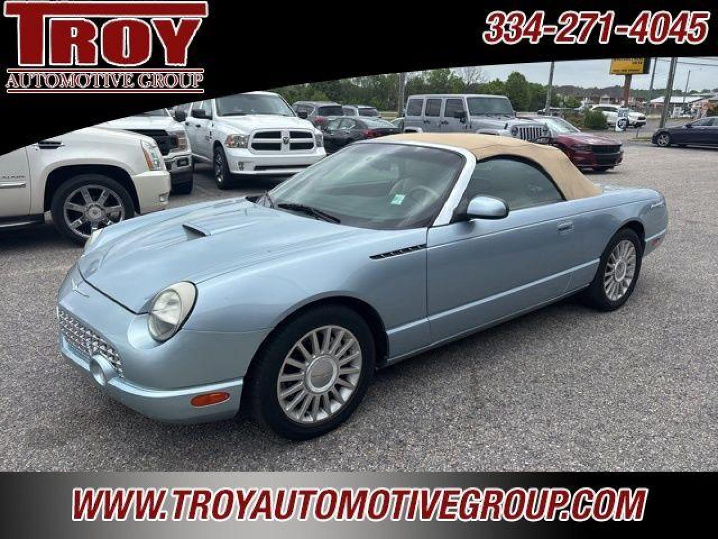 2004 Light Ice Blue Metallic /Light Sand Ford Thunderbird Base (1FAHP60A44Y) with an 3.9L V8 DOHC 32V engine, Automatic transmission, located at 6812 Atlanta Hwy, Montgomery, AL, 36117, (334) 271-4045, 32.382118, -86.178673 - Power Top!!<br>Heated Seats!!<br>Keyless Entry!! - Photo#3