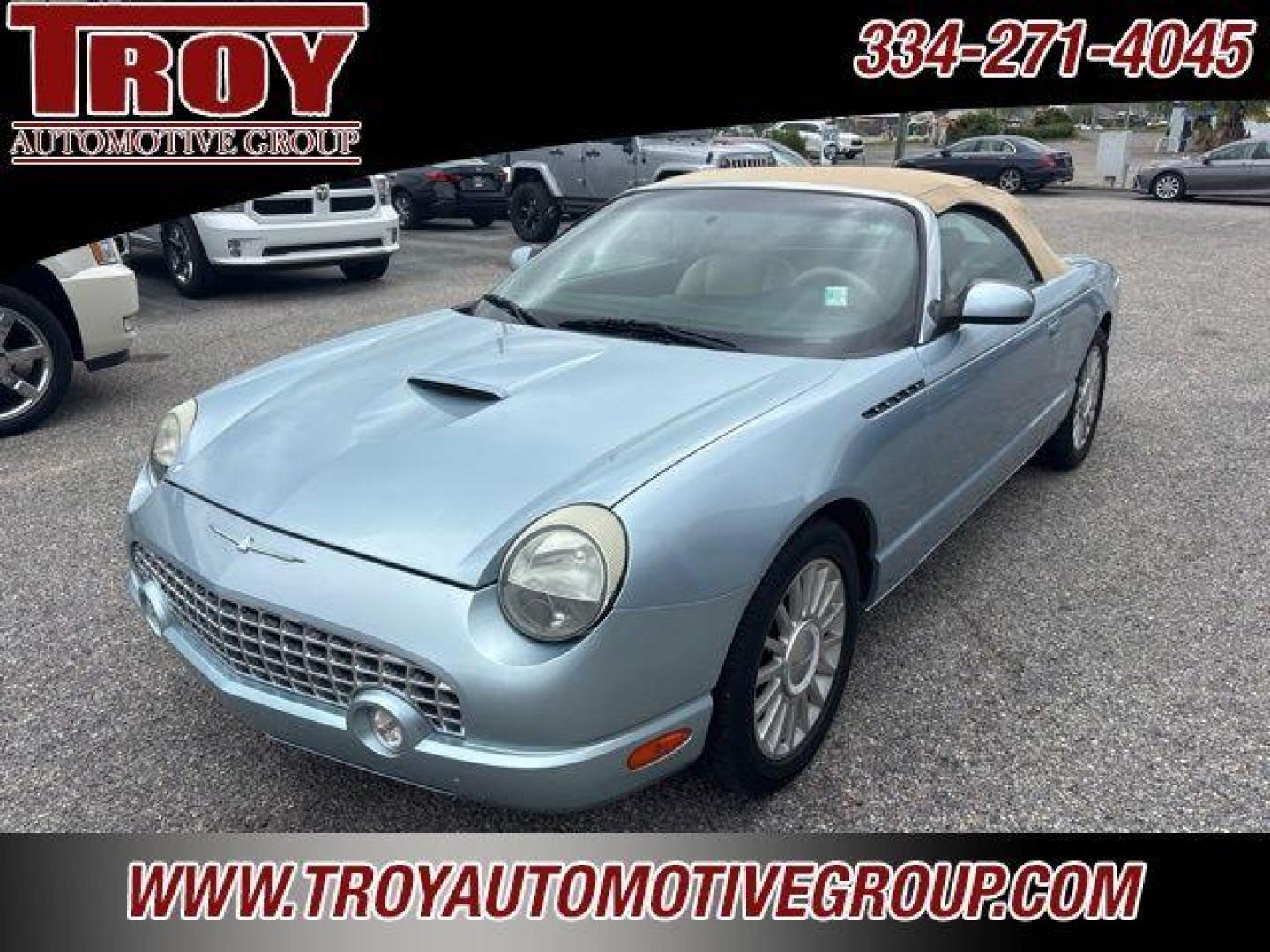 2004 Light Ice Blue Metallic /Light Sand Ford Thunderbird Base (1FAHP60A44Y) with an 3.9L V8 DOHC 32V engine, Automatic transmission, located at 6812 Atlanta Hwy, Montgomery, AL, 36117, (334) 271-4045, 32.382118, -86.178673 - Power Top!!<br>Heated Seats!!<br>Keyless Entry!! - Photo#4