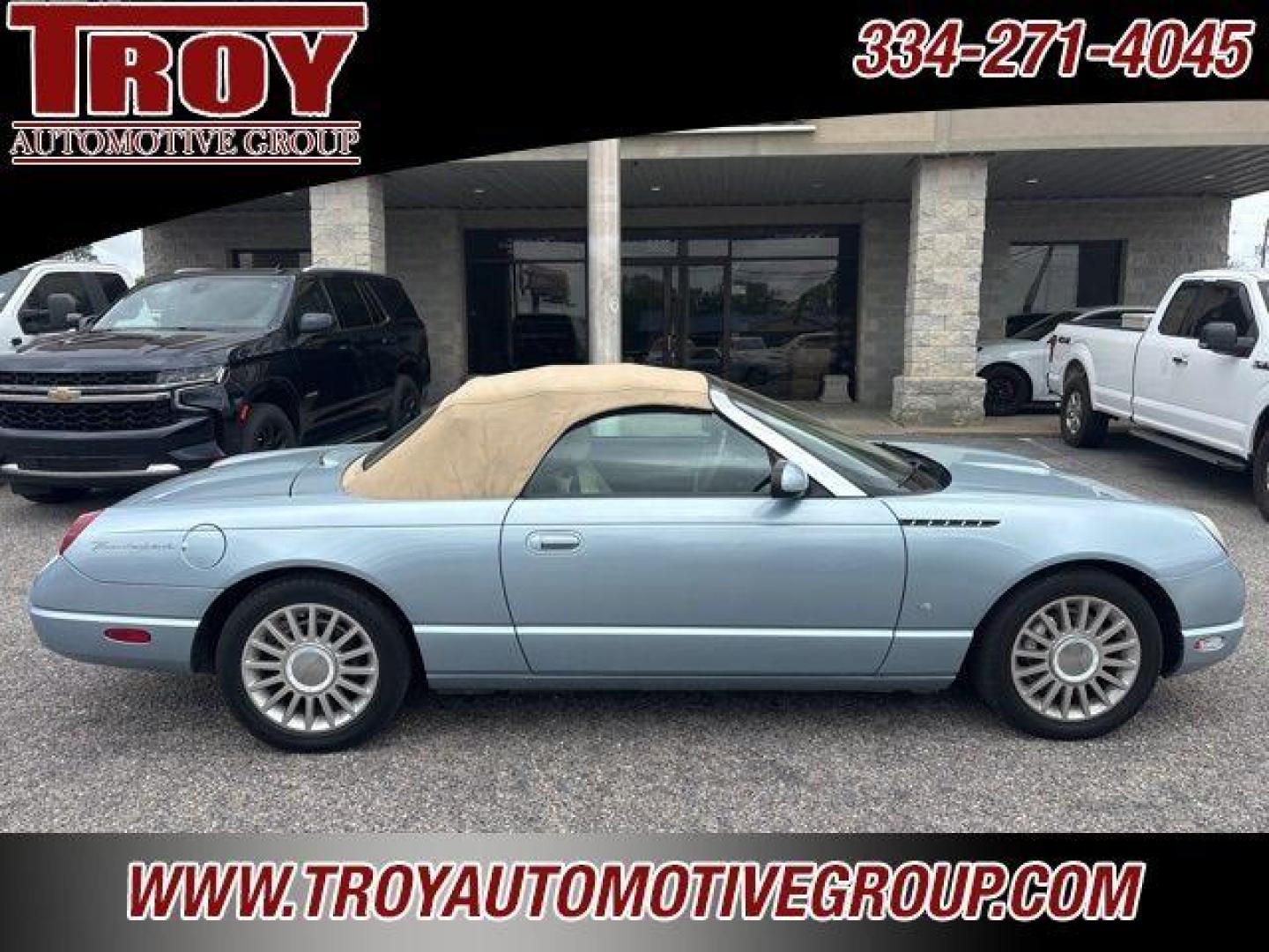 2004 Light Ice Blue Metallic /Light Sand Ford Thunderbird Base (1FAHP60A44Y) with an 3.9L V8 DOHC 32V engine, Automatic transmission, located at 6812 Atlanta Hwy, Montgomery, AL, 36117, (334) 271-4045, 32.382118, -86.178673 - Power Top!!<br>Heated Seats!!<br>Keyless Entry!! - Photo#8