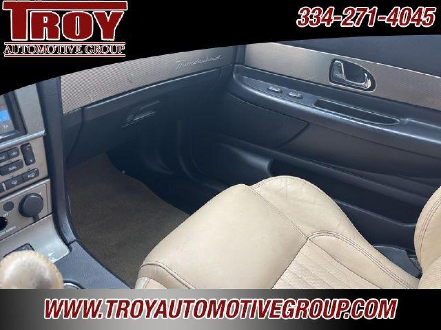 2004 Light Ice Blue Metallic /Light Sand Ford Thunderbird Base (1FAHP60A44Y) with an 3.9L V8 DOHC 32V engine, Automatic transmission, located at 6812 Atlanta Hwy, Montgomery, AL, 36117, (334) 271-4045, 32.382118, -86.178673 - Power Top!!<br>Heated Seats!!<br>Keyless Entry!! - Photo#32