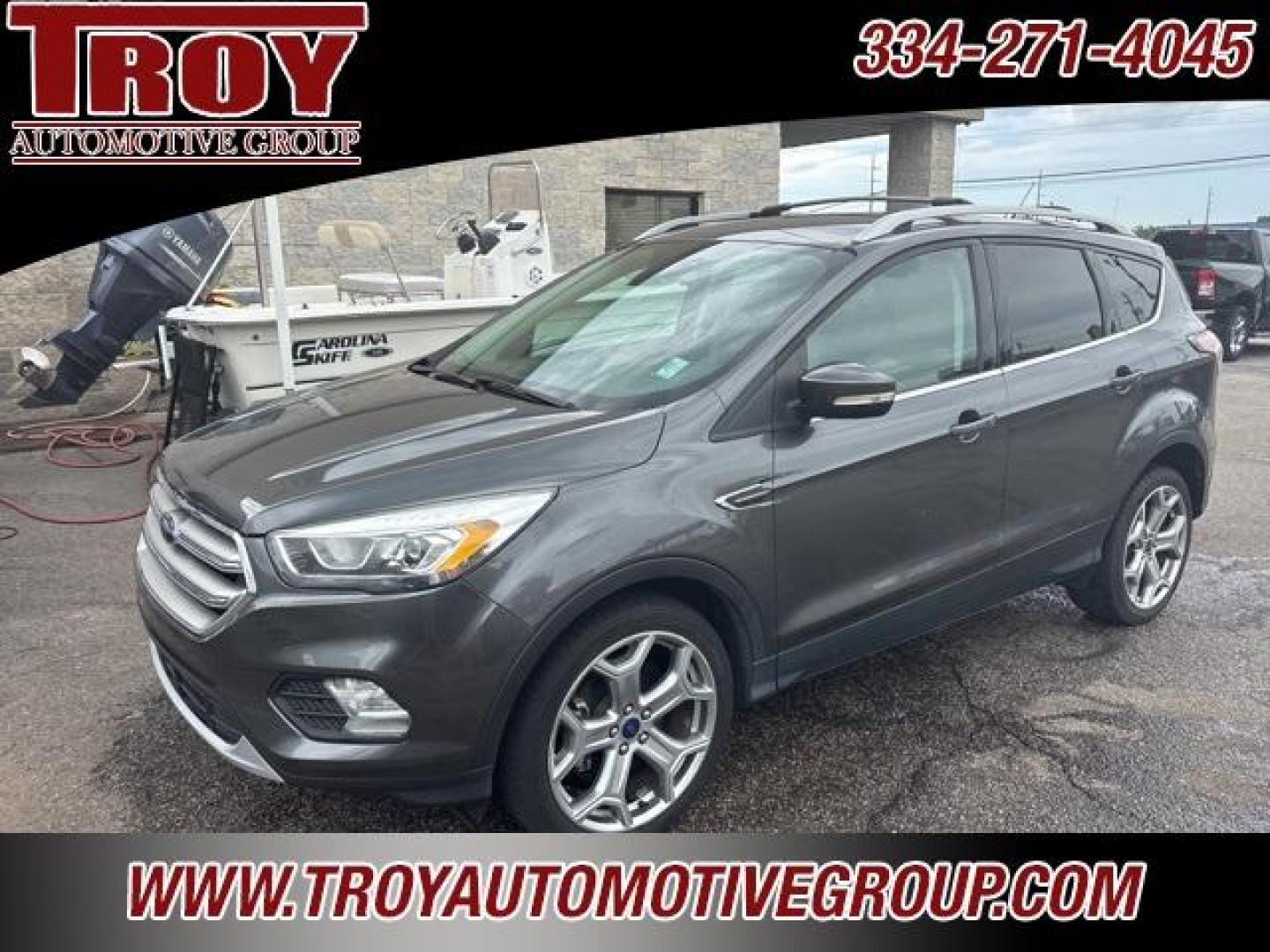 2017 Magnetic /Medium Light Stone Ford Escape Titanium (1FMCU0JD9HU) with an 1.5L EcoBoost engine, Automatic transmission, located at 6812 Atlanta Hwy, Montgomery, AL, 36117, (334) 271-4045, 32.382118, -86.178673 - Photo#2