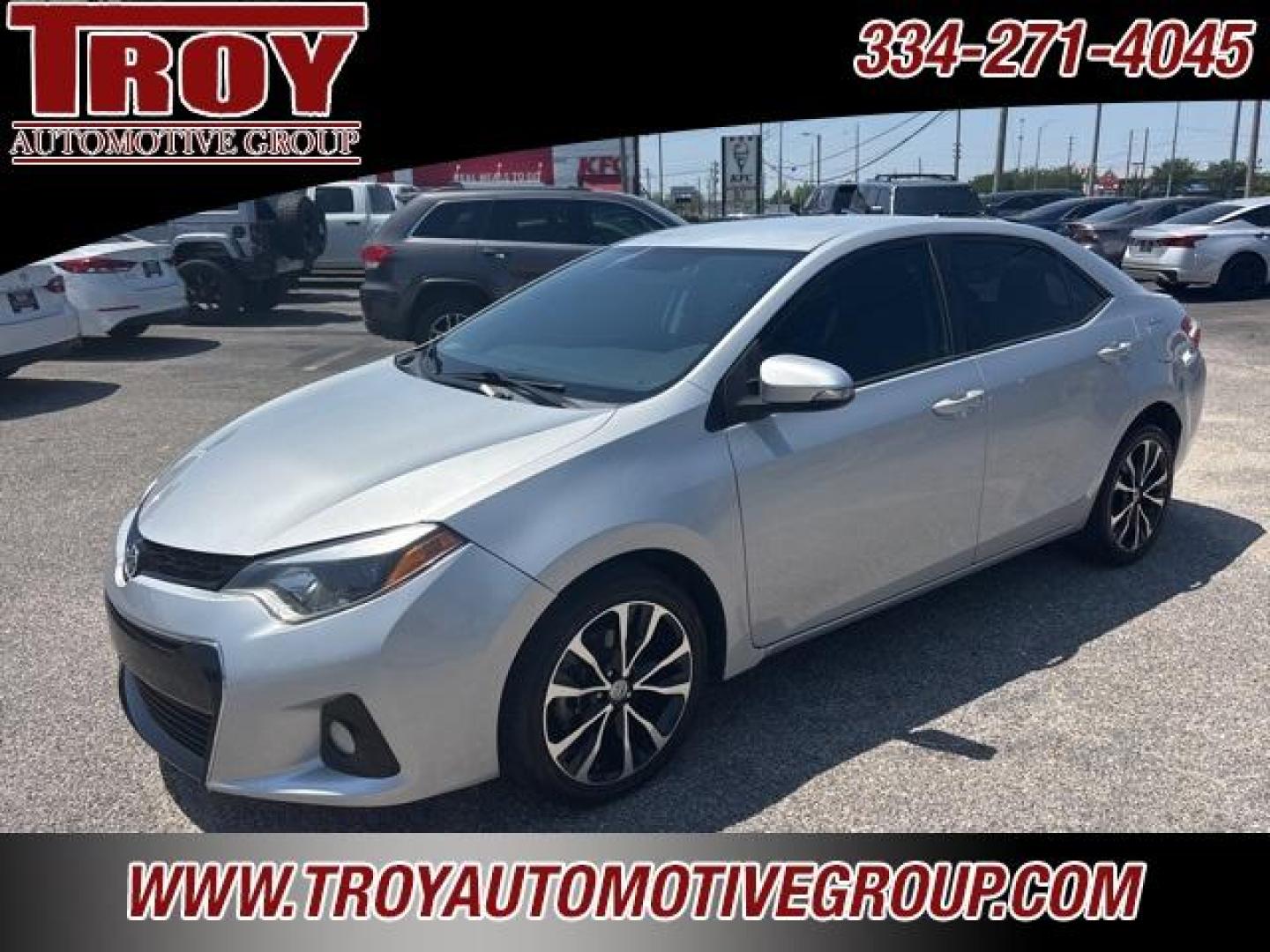 2016 Classic Silver Metallic /Amber/Black Toyota Corolla S (2T1BURHEXGC) with an 1.8L I4 DOHC Dual VVT-i engine, Automatic transmission, located at 6812 Atlanta Hwy, Montgomery, AL, 36117, (334) 271-4045, 32.382118, -86.178673 - Photo#4