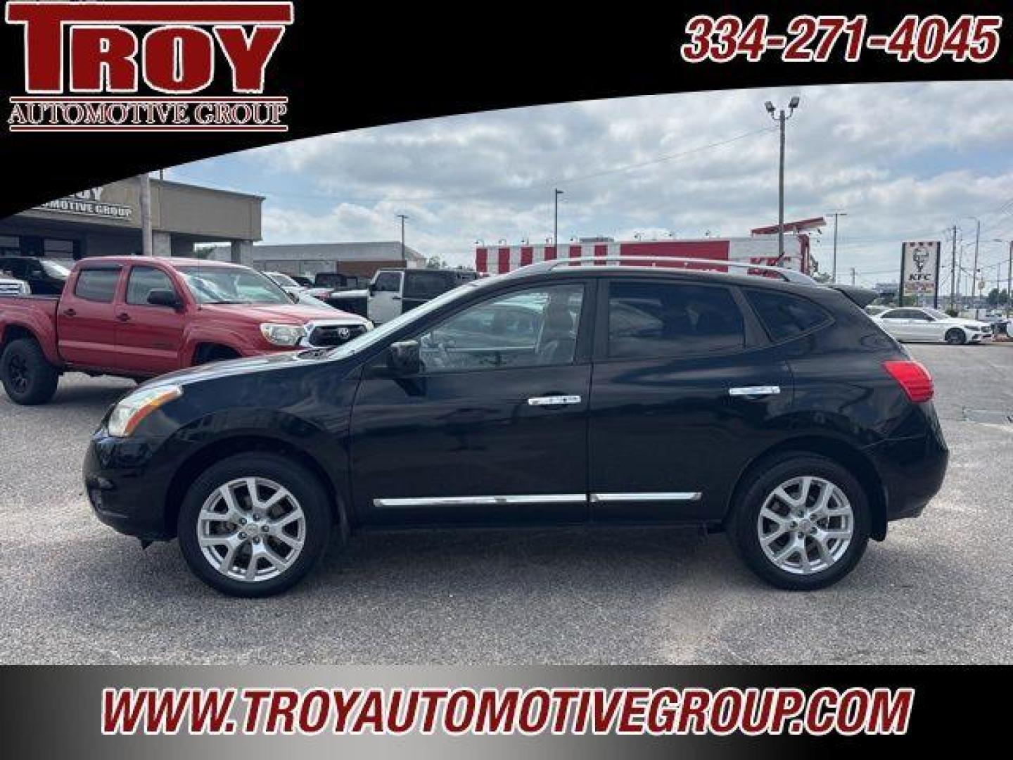 2012 Super Black /Black Nissan Rogue SL (JN8AS5MT9CW) with an 2.5L I4 DOHC 16V engine, CVT transmission, located at 6812 Atlanta Hwy, Montgomery, AL, 36117, (334) 271-4045, 32.382118, -86.178673 - Super Black 2012 Nissan Rogue SL FWD 2.5L I4 DOHC 16V CVT<br><br>Financing Available---Top Value for Trades.<br><br>23/28 City/Highway MPG - Photo#1