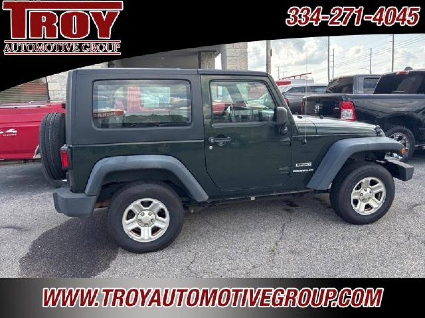 2010 Natural Green Pearlcoat /Gray Jeep Wrangler Sport (1J4AA2D16AL) with an 3.8L V6 SMPI engine, Manual transmission, located at 6812 Atlanta Hwy, Montgomery, AL, 36117, (334) 271-4045, 32.382118, -86.178673 - 1-Owner!!<br>Hard Top!!<br>6-Speed Manual!! - Photo#2
