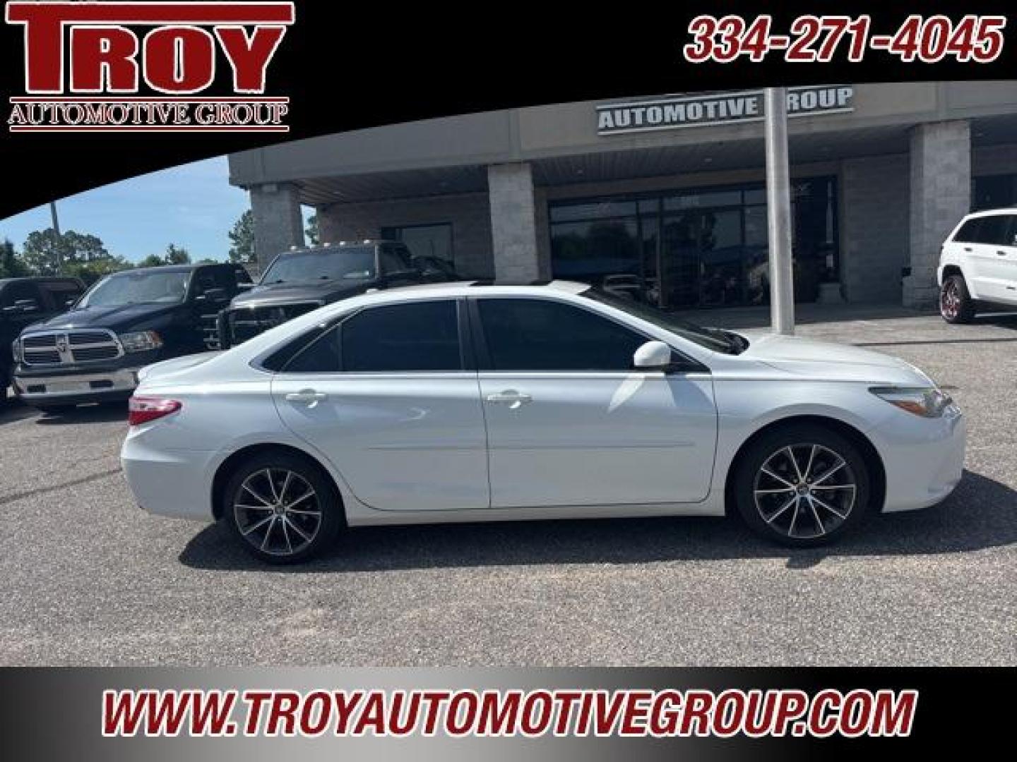 2017 Blizzard Pearl /Black Toyota Camry (4T1BF1FK4HU) with an 2.5L I4 SMPI DOHC engine, Automatic transmission, located at 6812 Atlanta Hwy, Montgomery, AL, 36117, (334) 271-4045, 32.382118, -86.178673 - Power Sunroof!! - Photo#0