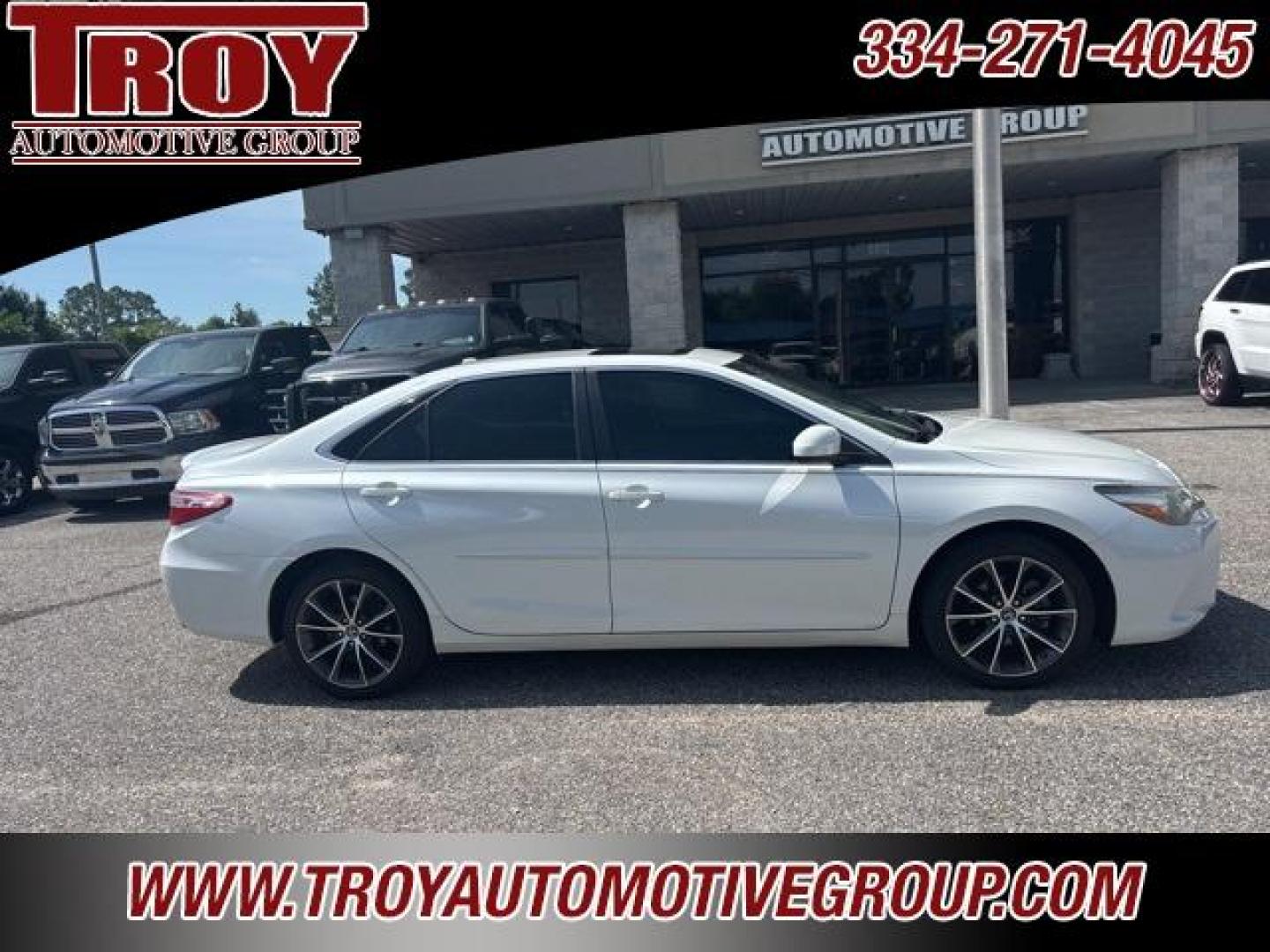 2017 Blizzard Pearl /Black Toyota Camry (4T1BF1FK4HU) with an 2.5L I4 SMPI DOHC engine, Automatic transmission, located at 6812 Atlanta Hwy, Montgomery, AL, 36117, (334) 271-4045, 32.382118, -86.178673 - Power Sunroof!! - Photo#1