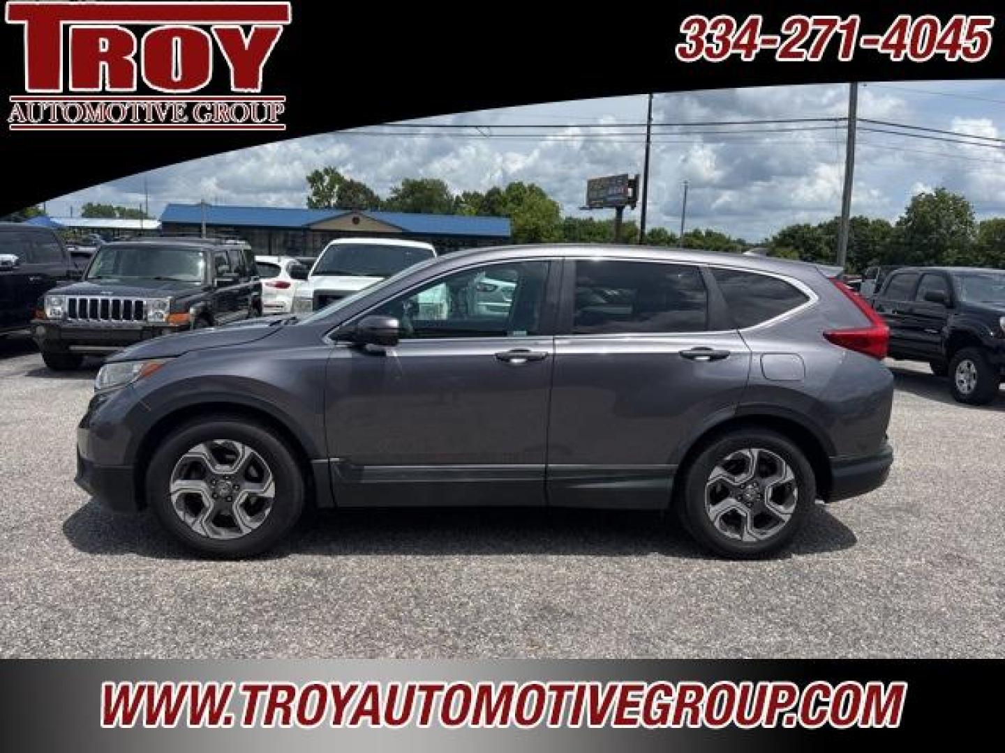 2018 Gunmetal Metallic /Gray Honda CR-V EX (7FARW1H58JE) with an 1.5L I4 DOHC 16V engine, CVT transmission, located at 6812 Atlanta Hwy, Montgomery, AL, 36117, (334) 271-4045, 32.382118, -86.178673 - 1-Owner!!<br>Power Sunroof!!<br>Heated Seats!!<br>2-Master Remote Keys!!<br>Upgraded 10 Internet Radio!!<br>Blind Spot Monitors!! - Photo#0