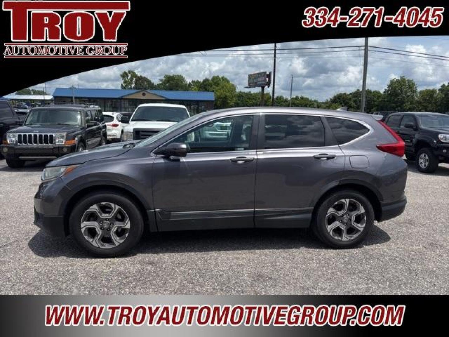 2018 Gunmetal Metallic /Gray Honda CR-V EX (7FARW1H58JE) with an 1.5L I4 DOHC 16V engine, CVT transmission, located at 6812 Atlanta Hwy, Montgomery, AL, 36117, (334) 271-4045, 32.382118, -86.178673 - 1-Owner!!<br>Power Sunroof!!<br>Heated Seats!!<br>2-Master Remote Keys!!<br>Upgraded 10 Internet Radio!!<br>Blind Spot Monitors!! - Photo#1