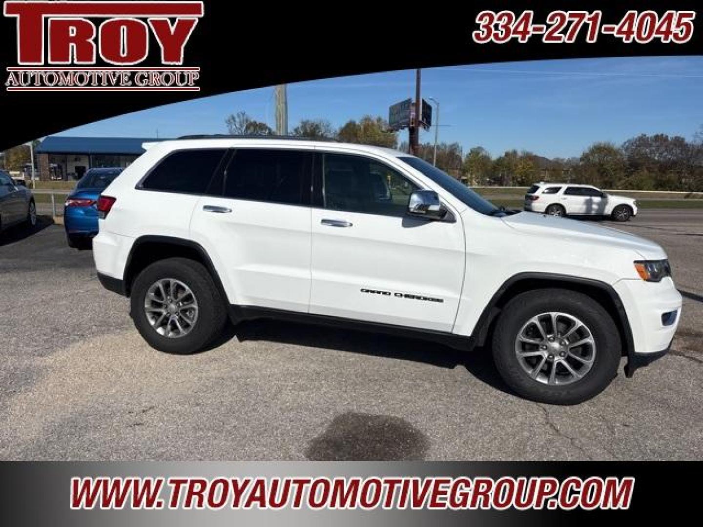 2021 Bright White Clearcoat /Black Jeep Grand Cherokee Limited (1C4RJFBG8MC) with an 3.6L V6 24V VVT engine, Automatic transmission, located at 6812 Atlanta Hwy, Montgomery, AL, 36117, (334) 271-4045, 32.382118, -86.178673 - Recent Arrival!<br>Power Sunroof!!<br>New Toyo Tires!!<br><br>Bright White Clearcoat 2021 Jeep Grand Cherokee Limited 4WD 3.6L V6 24V VVT 8-Speed Automatic<br><br>Financing Available---Top Value for Trades.e - Photo#0