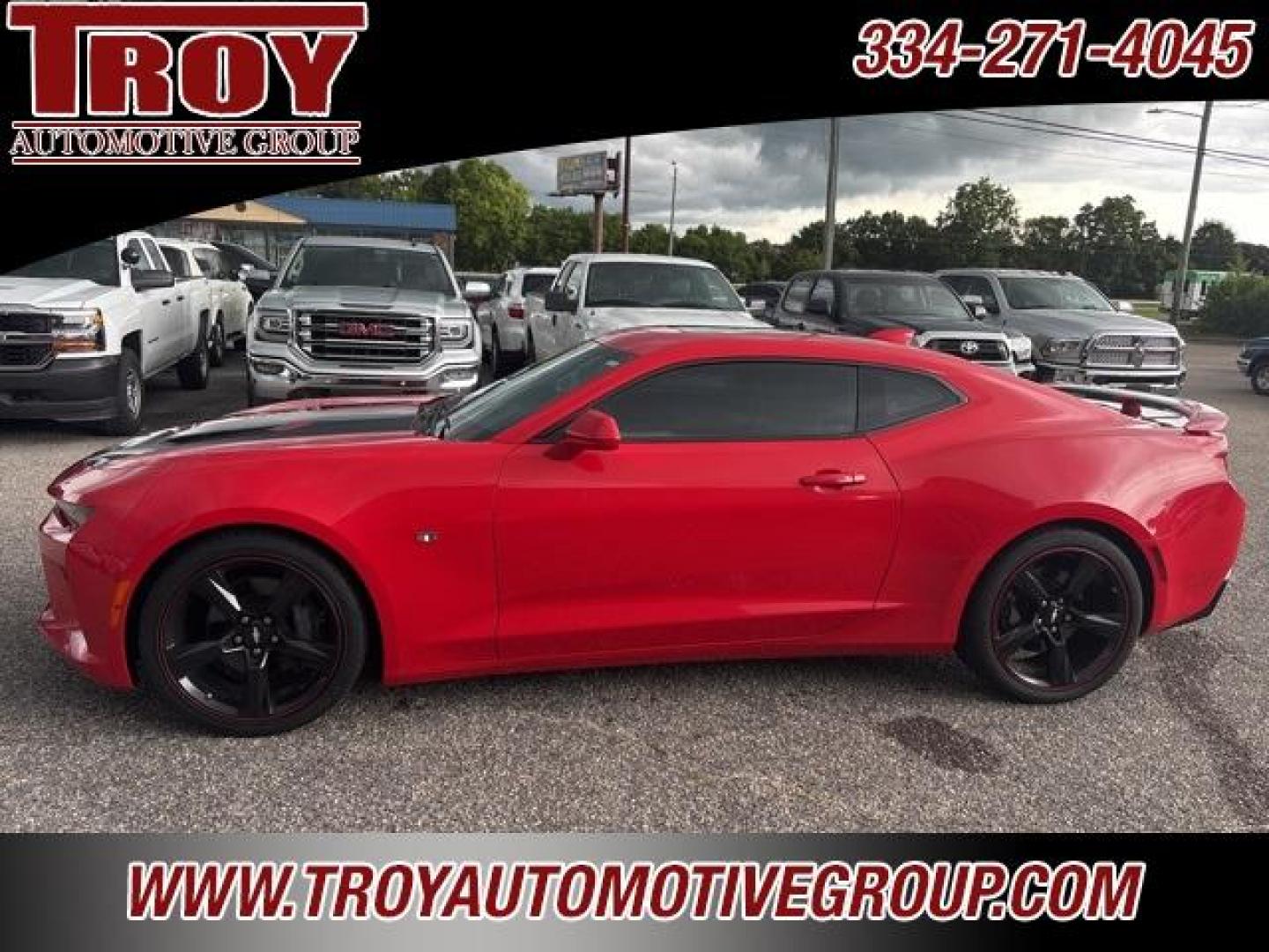 2016 Red Hot /Adrenaline Red Chevrolet Camaro SS (1G1FH1R71G0) with an 6.2L V8 engine, Automatic transmission, located at 6812 Atlanta Hwy, Montgomery, AL, 36117, (334) 271-4045, 32.382118, -86.178673 - Recent Arrival!<br>Power Sunroof!!<br>Bose Premium Sound System!!<br>Custom Exhaust!!<br>Navigation!!<br>Heads Up Display!<br>2-Master Keys!!<br><br>Red Hot 2016 Chevrolet Camaro SS RWD 2SS 6.2L V8 8-Speed Automatic<br><br>Financing Available---Top Value for Trades.<br><br>17/28 City/Highway MPG<br> - Photo#1