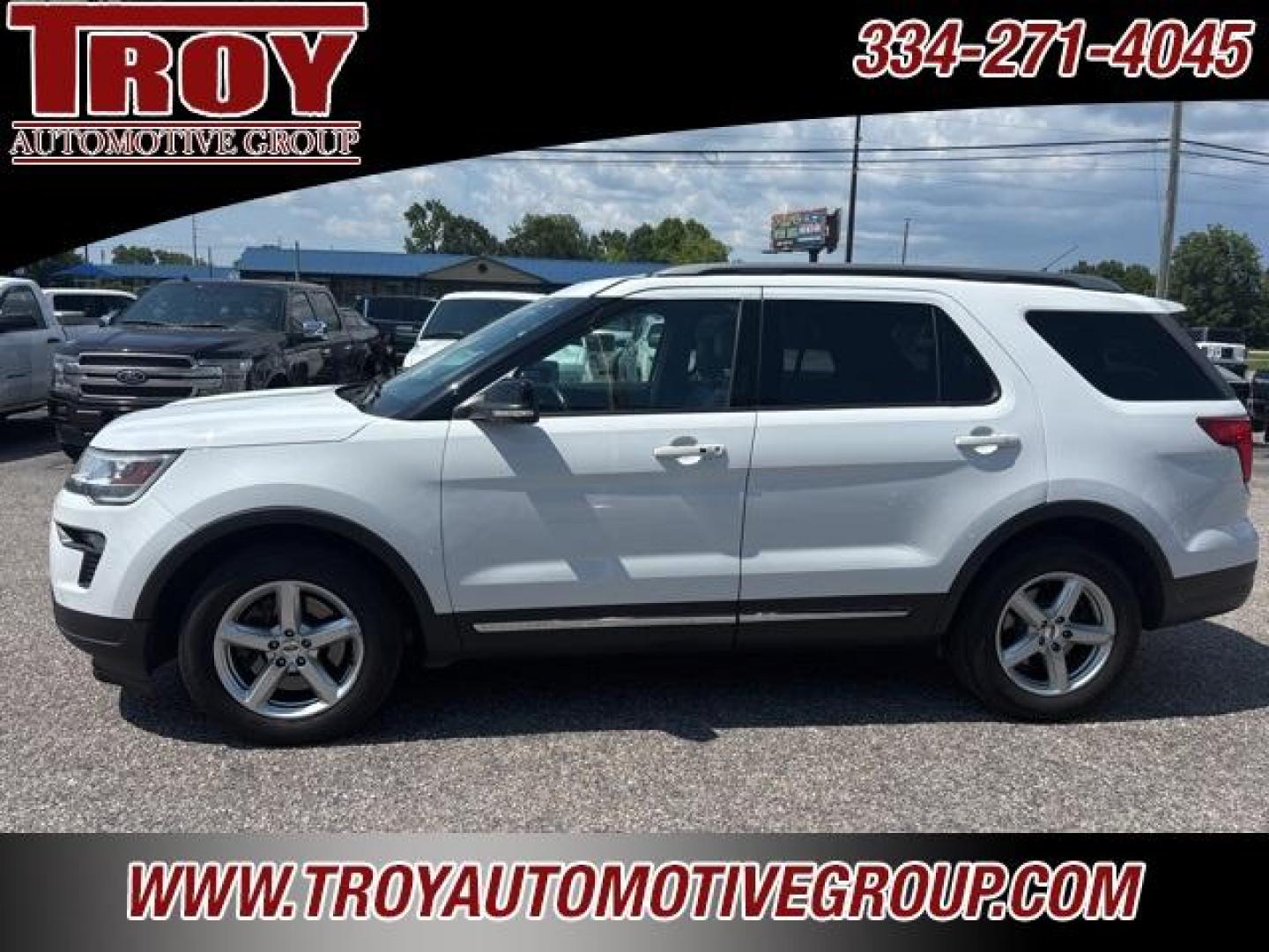 2018 Oxford White /Ebony Black Ford Explorer XLT (1FM5K7D8XJG) with an 3.5L V6 Ti-VCT engine, Automatic transmission, located at 6812 Atlanta Hwy, Montgomery, AL, 36117, (334) 271-4045, 32.382118, -86.178673 - 2nd Row Buckets!!<br>3rd Seat!!<br>Heated Leather Seats!!<br>2-Masters Keys w/Remote Start!!<br><br>Recent Arrival! Priced below KBB Fair Purchase Price!<br><br>Oxford White 2018 Ford Explorer XLT FWD 3.5L V6 Ti-VCT 6-Speed Automatic with Select-Shift<br><br>Financing Available---Top Value for Trade - Photo#2