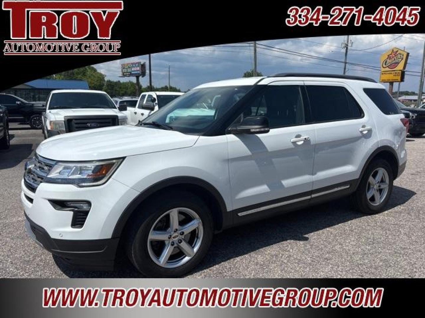 2018 Oxford White /Ebony Black Ford Explorer XLT (1FM5K7D8XJG) with an 3.5L V6 Ti-VCT engine, Automatic transmission, located at 6812 Atlanta Hwy, Montgomery, AL, 36117, (334) 271-4045, 32.382118, -86.178673 - 2nd Row Buckets!!<br>3rd Seat!!<br>Heated Leather Seats!!<br>2-Masters Keys w/Remote Start!!<br><br>Recent Arrival! Priced below KBB Fair Purchase Price!<br><br>Oxford White 2018 Ford Explorer XLT FWD 3.5L V6 Ti-VCT 6-Speed Automatic with Select-Shift<br><br>Financing Available---Top Value for Trade - Photo#4