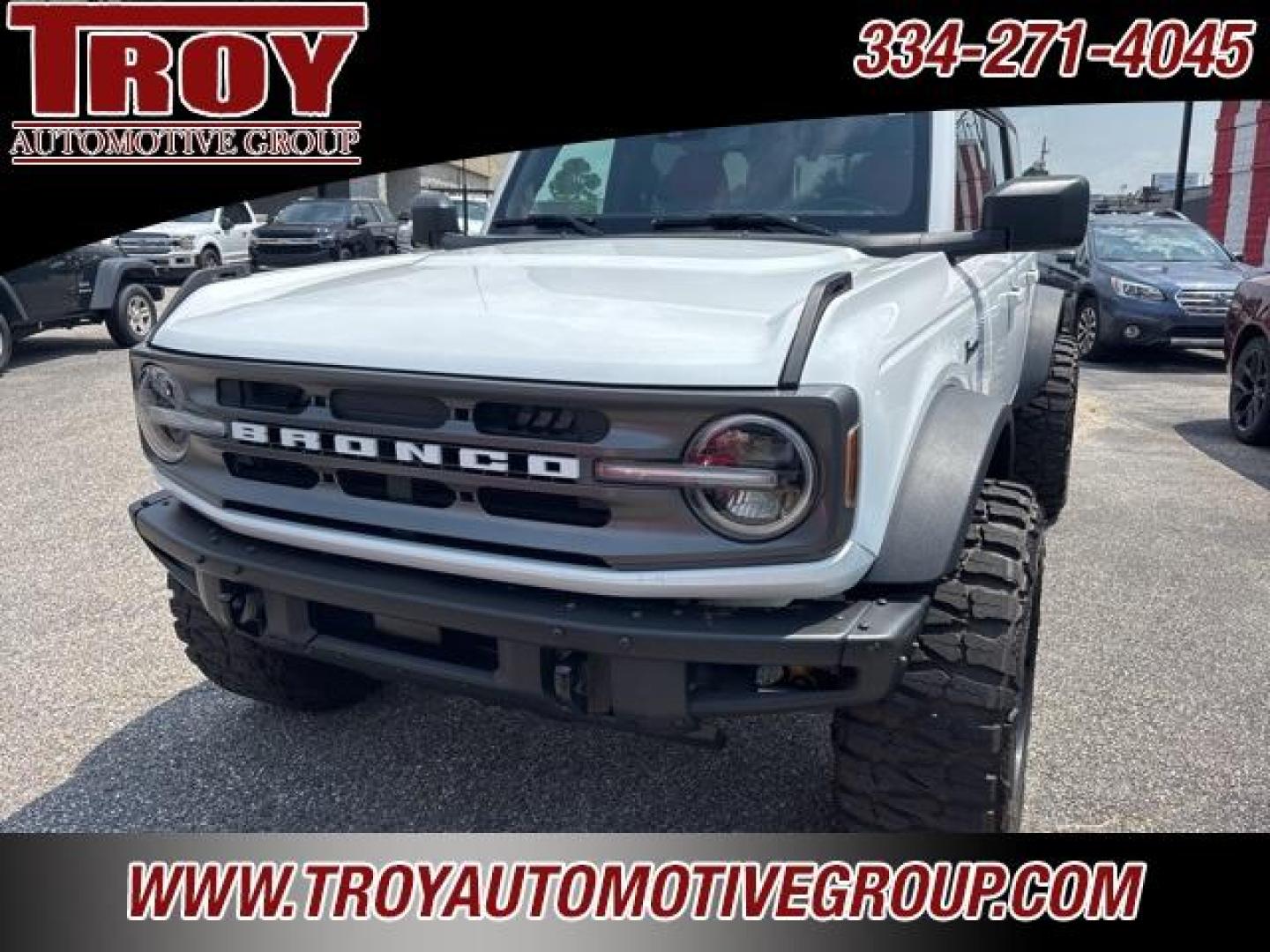 2022 Oxford White /Dark Gray W/Black Onyx Ford Bronco Big Bend (1FMDE5DH1NL) with an 2.3L EcoBoost I-4 engine, Automatic transmission, located at 6812 Atlanta Hwy, Montgomery, AL, 36117, (334) 271-4045, 32.382118, -86.178673 - Recent Arrival!<br>TIS 20 FORGED WHEELS!!<br>1-Owner!!<br>Sasquatch Package!!<br>Lift Kit!<br>Heated Seats!! <br>Remote Start w/2-Master Keys!!<br>LED Signature Lighting!!<br><br>Oxford White 2022 Ford Bronco Big Bend 4WD 2.3L EcoBoost I-4 10-Speed Automatic<br><br>Financing Available---Top Value fo - Photo#14