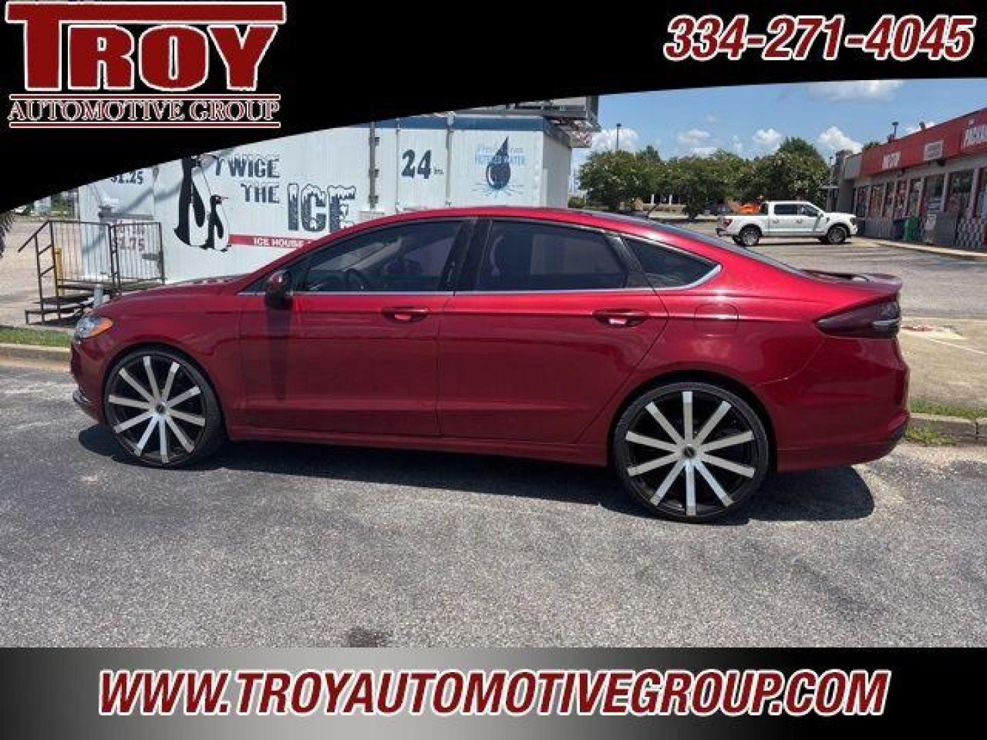 2017 Ruby Red Metallic /Medium Light Stone Ford Fusion SE (3FA6P0H73HR) with an 2.5L iVCT engine, Automatic transmission, located at 6812 Atlanta Hwy, Montgomery, AL, 36117, (334) 271-4045, 32.382118, -86.178673 - Ruby Red Metallic 2017 Ford Fusion SE FWD 2.5L iVCT 6-Speed Automatic<br><br>Financing Available---Top Value for Trades.<br><br>Odometer is 47061 miles below market average! 21/32 City/Highway MPG<br><br><br>Awards:<br> * 2017 IIHS Top Safety Pick, Top Safety Pick+ * 2017 KBB.com 10 Best Sedans U - Photo#1