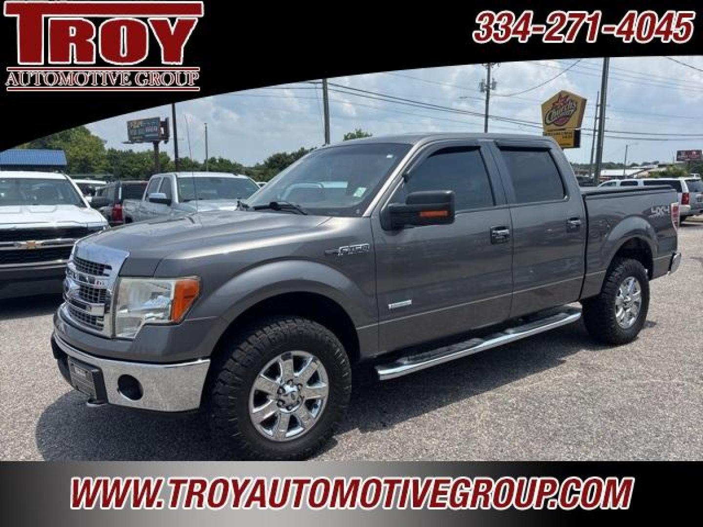2013 Sterling Gray Metallic /Steel Gray Ford F-150 XLT (1FTFW1ET5DF) with an 3.5L V6 engine, Automatic transmission, located at 6812 Atlanta Hwy, Montgomery, AL, 36117, (334) 271-4045, 32.382118, -86.178673 - 1-Owner!!<br>Power Driver Seat!!<br>Off Road Package!!<br>Tow Package!!<br>2-Master Remote Entry Keys!!<br>Seat Covers!!<br>Nitto Trail Grappler Tires!!<br>Husky Floor Mats! - Photo#4
