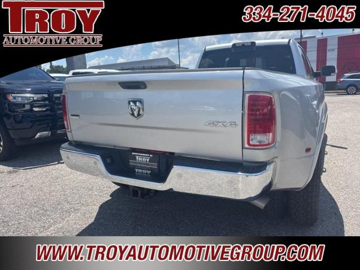 2018 Bright Silver Metallic Clearcoat /Black Ram 3500 Laramie (3C63RRJL3JG) with an Cummins 6.7L I6 Turbodiesel engine, Automatic transmission, located at 6812 Atlanta Hwy, Montgomery, AL, 36117, (334) 271-4045, 32.382118, -86.178673 - Brand New Tires!!<br>Just Serviced!!<br><br>Recent Arrival! Priced below KBB Fair Purchase Price!<br><br>Bright Silver Metallic Clearcoat 2018 Ram 3500 Laramie 4WD Cummins 6.7L I6 Turbodiesel Aisin 6-Speed Automatic<br><br>Financing Available---Top Value for Trades.<br><br>Odometer is 39994 miles be - Photo#5