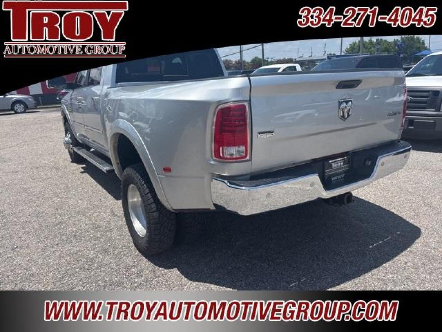 2018 Bright Silver Metallic Clearcoat /Black Ram 3500 Laramie (3C63RRJL3JG) with an Cummins 6.7L I6 Turbodiesel engine, Automatic transmission, located at 6812 Atlanta Hwy, Montgomery, AL, 36117, (334) 271-4045, 32.382118, -86.178673 - Brand New Tires!!<br>Just Serviced!!<br><br>Recent Arrival! Priced below KBB Fair Purchase Price!<br><br>Bright Silver Metallic Clearcoat 2018 Ram 3500 Laramie 4WD Cummins 6.7L I6 Turbodiesel Aisin 6-Speed Automatic<br><br>Financing Available---Top Value for Trades.<br><br>Odometer is 39994 miles be - Photo#7