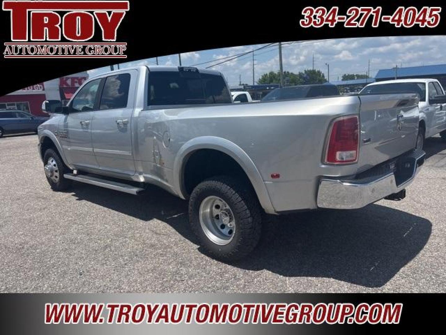 2018 Bright Silver Metallic Clearcoat /Black Ram 3500 Laramie (3C63RRJL3JG) with an Cummins 6.7L I6 Turbodiesel engine, Automatic transmission, located at 6812 Atlanta Hwy, Montgomery, AL, 36117, (334) 271-4045, 32.382118, -86.178673 - Brand New Tires!!<br>Just Serviced!!<br><br>Recent Arrival! Priced below KBB Fair Purchase Price!<br><br>Bright Silver Metallic Clearcoat 2018 Ram 3500 Laramie 4WD Cummins 6.7L I6 Turbodiesel Aisin 6-Speed Automatic<br><br>Financing Available---Top Value for Trades.<br><br>Odometer is 39994 miles be - Photo#8