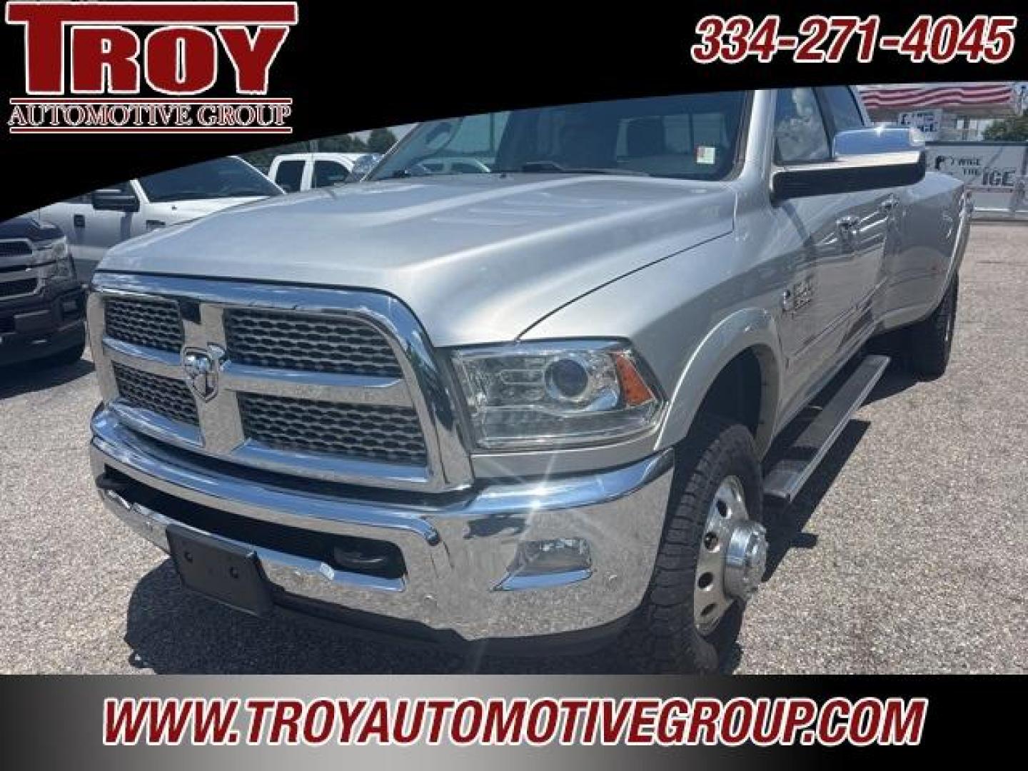2018 Bright Silver Metallic Clearcoat /Black Ram 3500 Laramie (3C63RRJL3JG) with an Cummins 6.7L I6 Turbodiesel engine, Automatic transmission, located at 6812 Atlanta Hwy, Montgomery, AL, 36117, (334) 271-4045, 32.382118, -86.178673 - Brand New Tires!!<br>Just Serviced!!<br><br>Recent Arrival! Priced below KBB Fair Purchase Price!<br><br>Bright Silver Metallic Clearcoat 2018 Ram 3500 Laramie 4WD Cummins 6.7L I6 Turbodiesel Aisin 6-Speed Automatic<br><br>Financing Available---Top Value for Trades.<br><br>Odometer is 39994 miles be - Photo#12