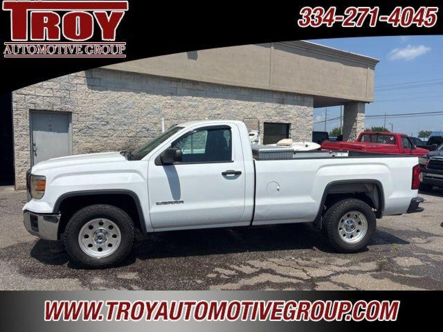 2015 Summit White /Jet Black/Dark Ash GMC Sierra 1500 Base (1GTN1TEC1FZ) with an EcoTec3 5.3L V8 engine, Automatic transmission, located at 6812 Atlanta Hwy, Montgomery, AL, 36117, (334) 271-4045, 32.382118, -86.178673 - Photo#1