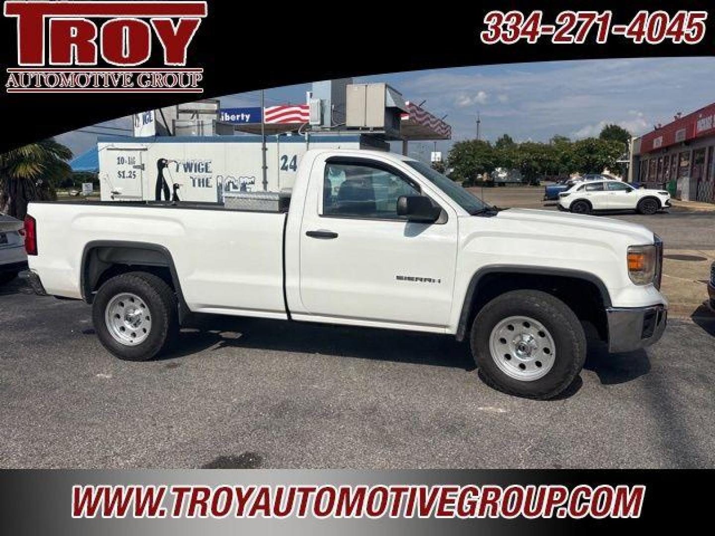 2015 Summit White /Jet Black/Dark Ash GMC Sierra 1500 Base (1GTN1TEC1FZ) with an EcoTec3 5.3L V8 engine, Automatic transmission, located at 6812 Atlanta Hwy, Montgomery, AL, 36117, (334) 271-4045, 32.382118, -86.178673 - Photo#2
