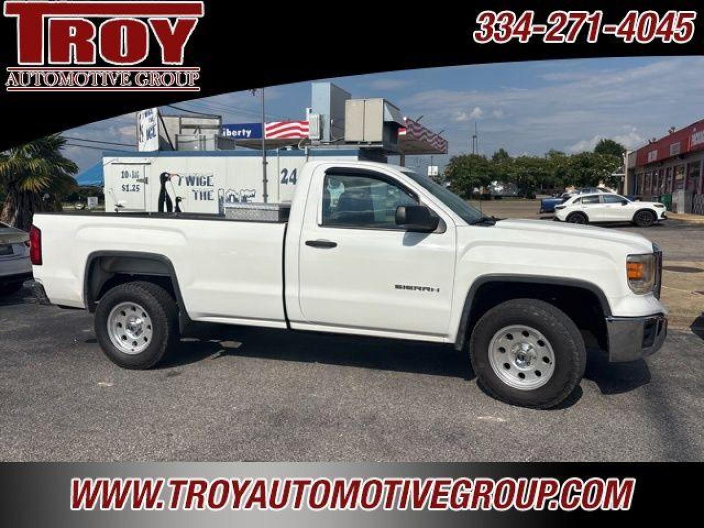 2015 Summit White /Jet Black/Dark Ash GMC Sierra 1500 Base (1GTN1TEC1FZ) with an EcoTec3 5.3L V8 engine, Automatic transmission, located at 6812 Atlanta Hwy, Montgomery, AL, 36117, (334) 271-4045, 32.382118, -86.178673 - Photo#3
