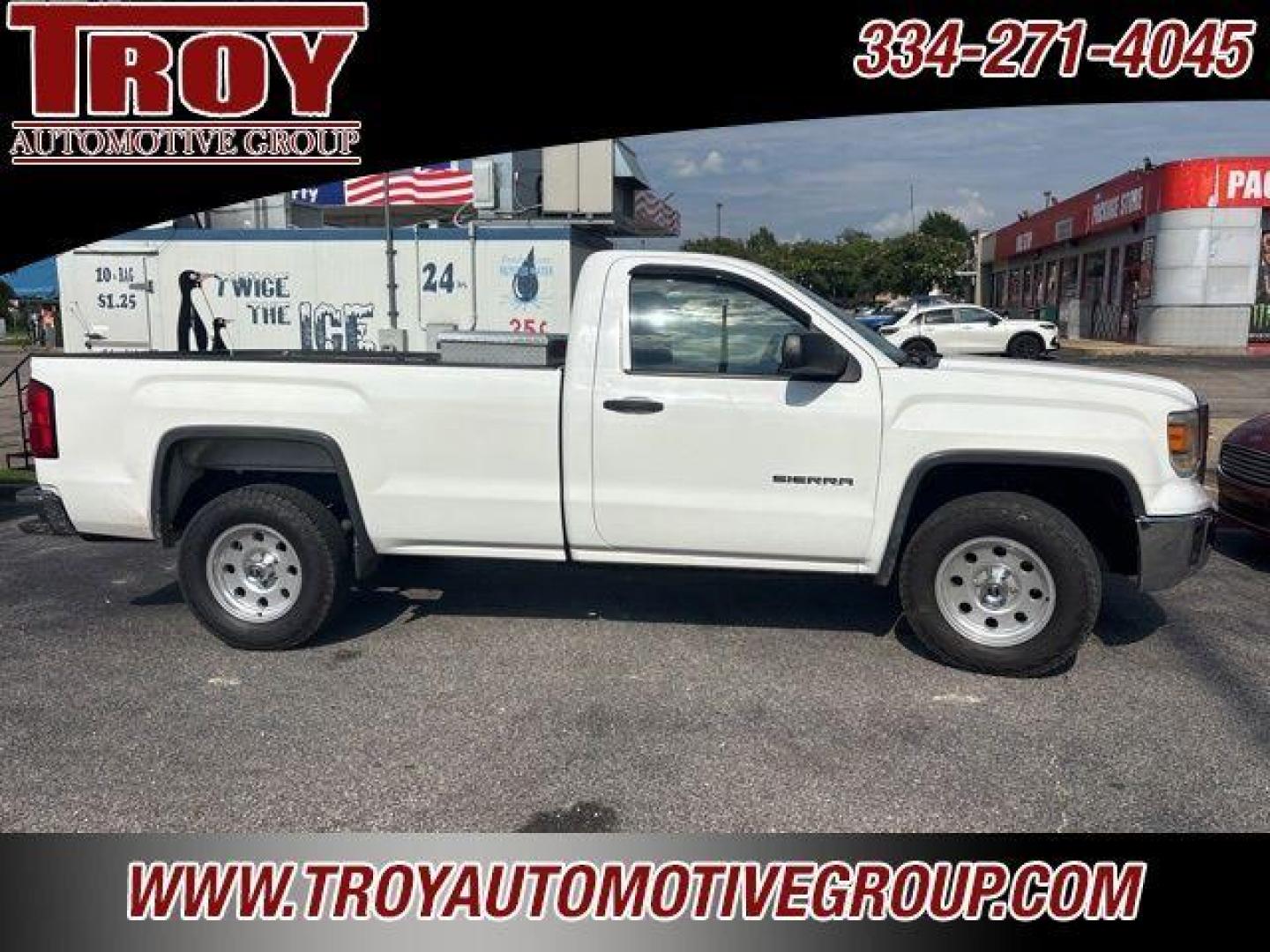 2015 Summit White /Jet Black/Dark Ash GMC Sierra 1500 Base (1GTN1TEC1FZ) with an EcoTec3 5.3L V8 engine, Automatic transmission, located at 6812 Atlanta Hwy, Montgomery, AL, 36117, (334) 271-4045, 32.382118, -86.178673 - Photo#4