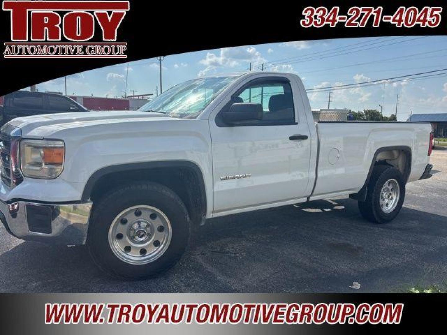 2015 Summit White /Jet Black/Dark Ash GMC Sierra 1500 Base (1GTN1TEC1FZ) with an EcoTec3 5.3L V8 engine, Automatic transmission, located at 6812 Atlanta Hwy, Montgomery, AL, 36117, (334) 271-4045, 32.382118, -86.178673 - Photo#8