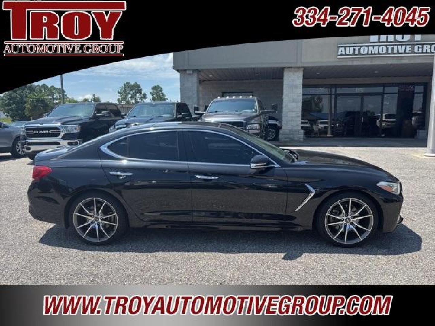 2019 Victoria Black /Black Genesis G70 2.0T Advanced (KMTG44LA3KU) with an 2.0L TGDI engine, Automatic transmission, located at 6812 Atlanta Hwy, Montgomery, AL, 36117, (334) 271-4045, 32.382118, -86.178673 - Dynamic Package!! - Photo#2