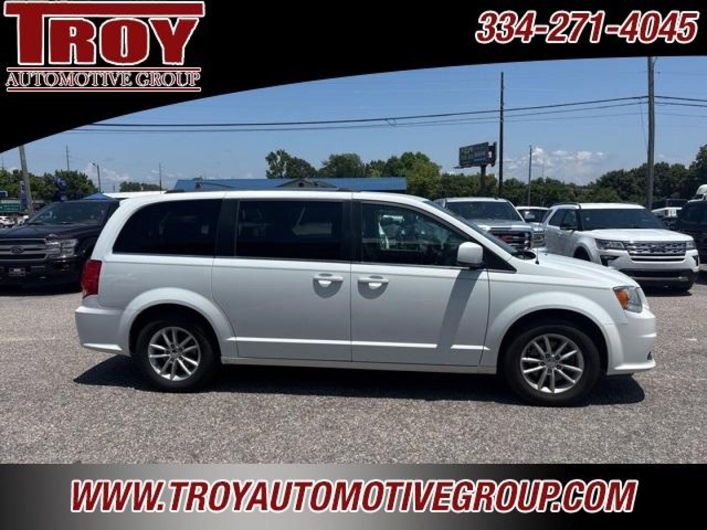 2019 White Knuckle Clearcoat /Black/Light Graystone Dodge Grand Caravan SXT (2C4RDGCG6KR) with an 3.6L V6 Flex Fuel 24V VVT engine, Automatic transmission, located at 6812 Atlanta Hwy, Montgomery, AL, 36117, (334) 271-4045, 32.382118, -86.178673 - Recent Arrival<br>2nd Row Bucket Seats!!<br>Dual Power Sliding Doors!!<br>Tow Package!!<br>Luggage Rack!!<br><br>White Knuckle Clearcoat 2019 Dodge Grand Caravan SXT FWD 3.6L V6 Flex Fuel 24V VVT 6-Speed Automatic<br><br>Financing Available---Top Value for Trades.<br><br><br>Awards:<br> * 2019 KBB. - Photo#1